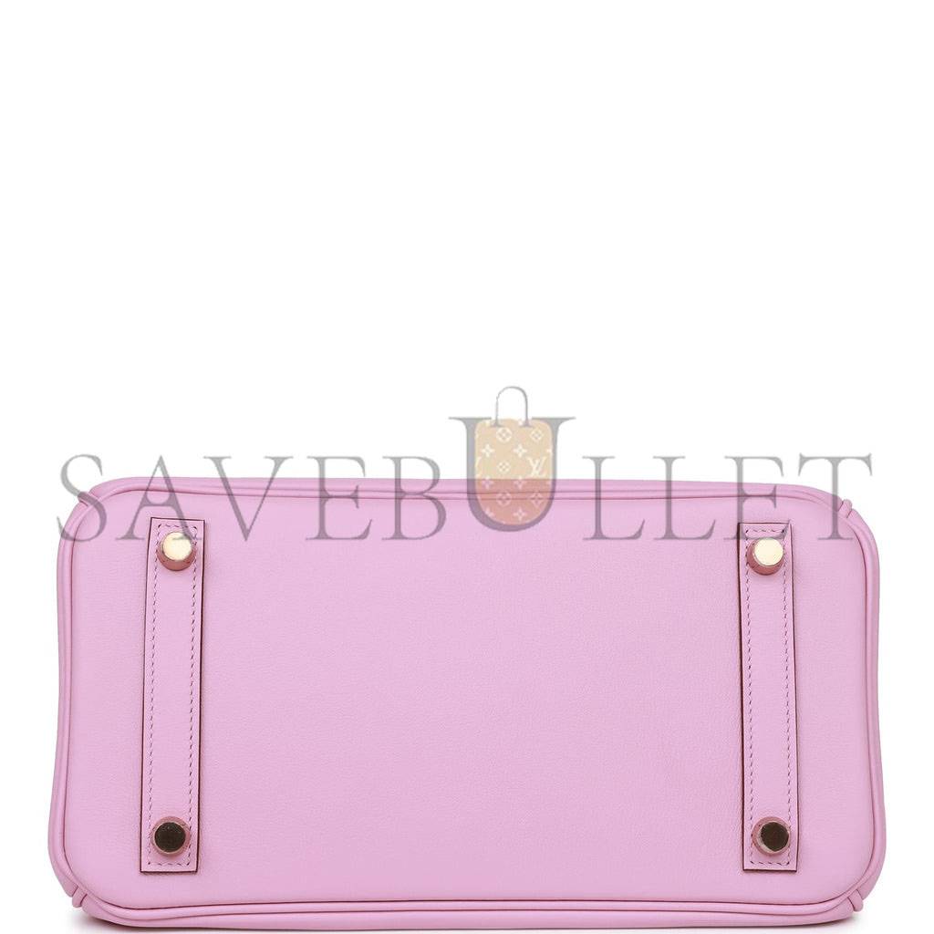 HERMES BIRKIN 25 MAUVE SYLVESTRE SWIFT ROSE GOLD HARDWARE HANDMADE (25cm) HERMES BIRKIN 25 MAUVE SYLVESTRE SWIFT ROSE GOLD HARDWARE HANDMADE (25cm)