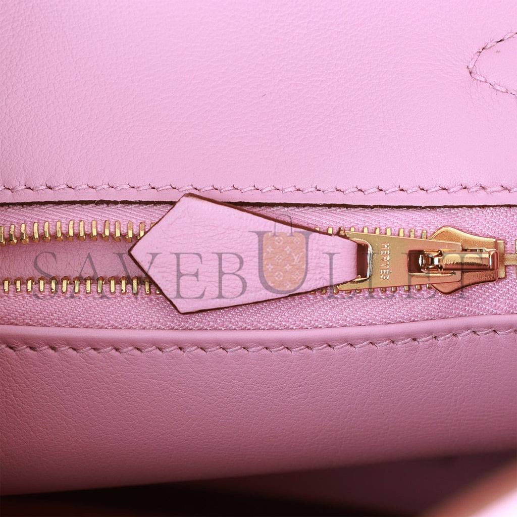 HERMES BIRKIN 25 MAUVE SYLVESTRE SWIFT ROSE GOLD HARDWARE HANDMADE (25cm) HERMES BIRKIN 25 MAUVE SYLVESTRE SWIFT ROSE GOLD HARDWARE HANDMADE (25cm)