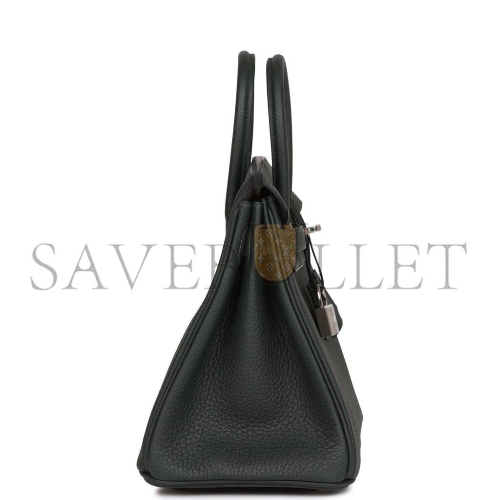 HERMES BIRKIN 25 VERT FONCE TOGO GOLD HARDWARE HANDMADE (25cm) HERMES BIRKIN 25 VERT FONCE TOGO GOLD HARDWARE HANDMADE (25cm)