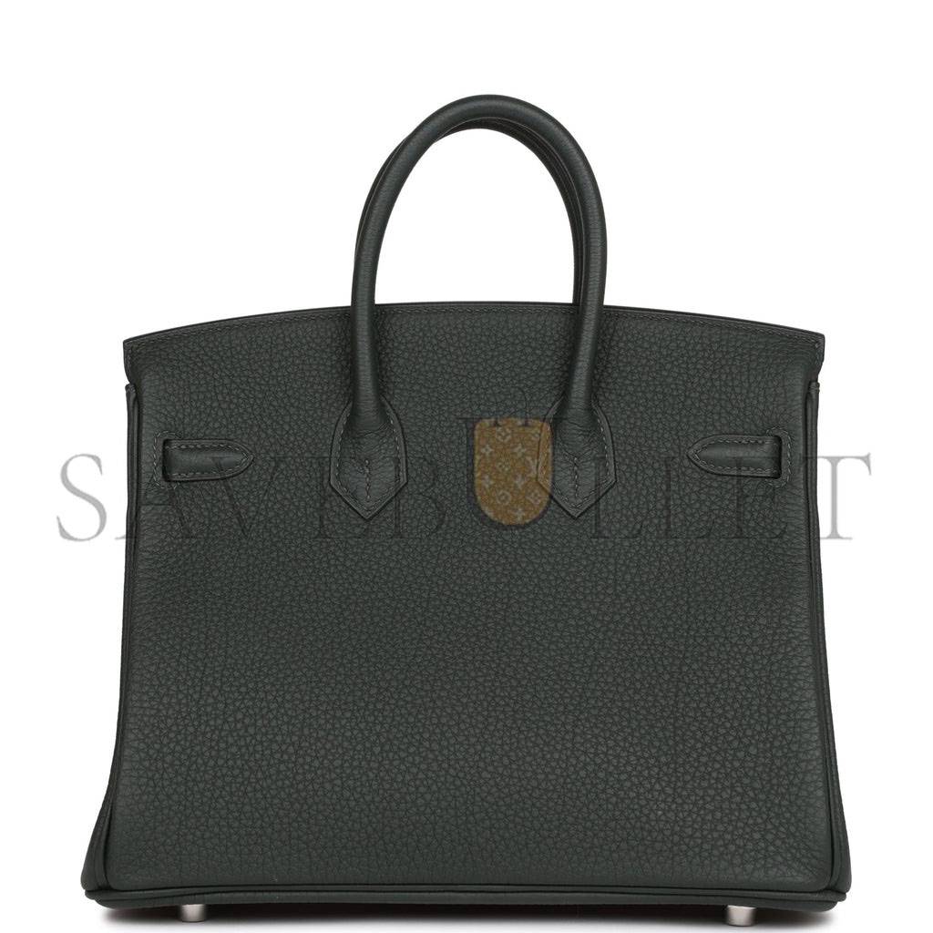 HERMES BIRKIN 25 VERT FONCE TOGO GOLD HARDWARE HANDMADE (25cm) HERMES BIRKIN 25 VERT FONCE TOGO GOLD HARDWARE HANDMADE (25cm)