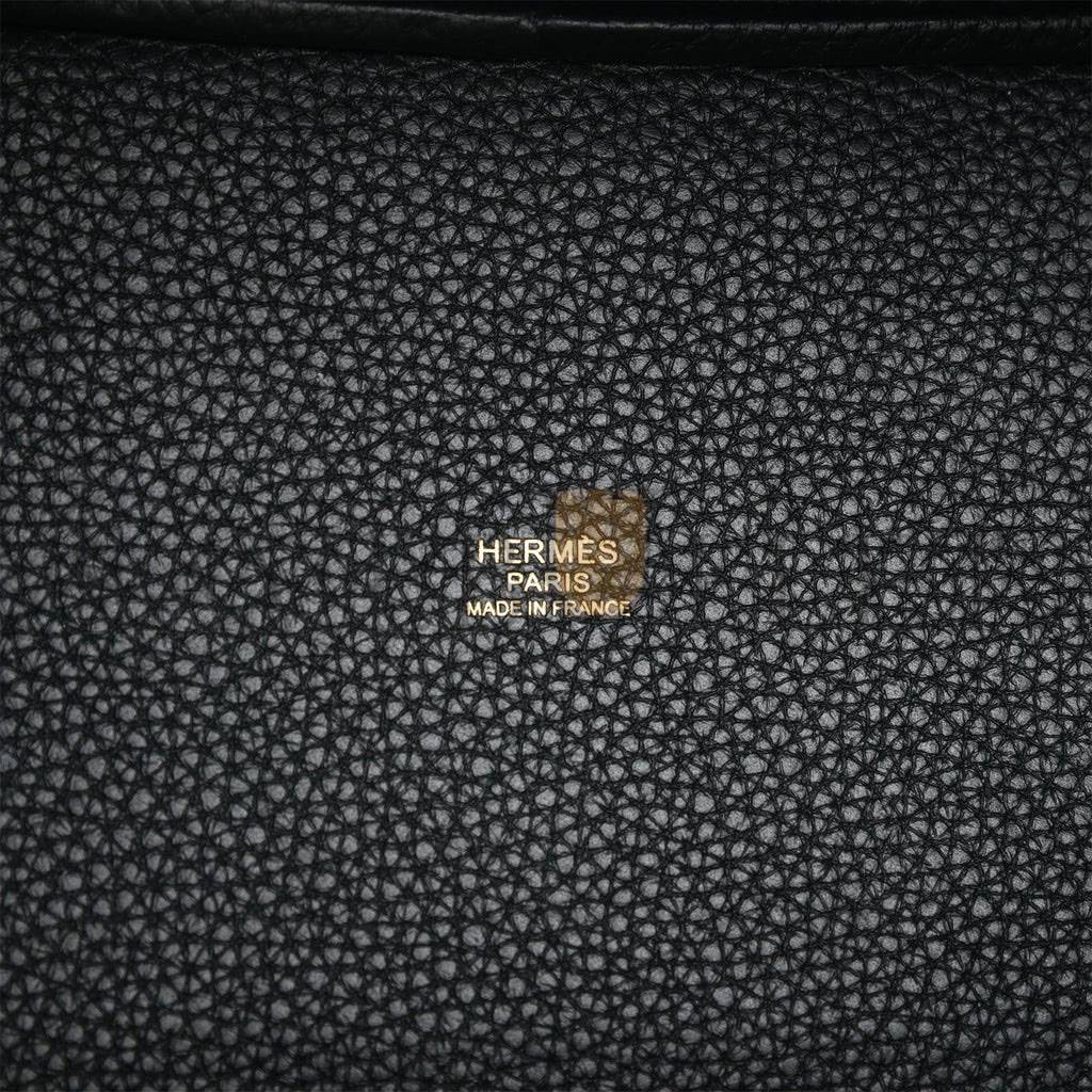 HERMES PICOTIN LOCK 18 CASAQUE VERT CYPRESS, BLEU NUIT AND BLACK CLEMENCE GOLD HARDWARE(18*13*18cm) HERMES PICOTIN LOCK 18 CASAQUE VERT CYPRESS, BLEU NUIT AND BLACK CLEMENCE GOLD HARDWARE(18*13*18cm)