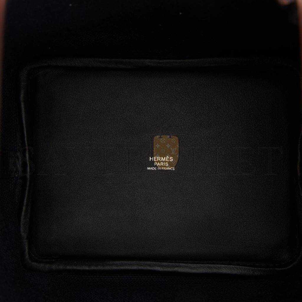HERMES PICOTIN CARGO 18 BLEU MARINE AND BLACK SWIFT AND TOILE CANVAS PALLADIUM HARDWAR(18*13*18cm) HERMES PICOTIN CARGO 18 BLEU MARINE AND BLACK SWIFT AND TOILE CANVAS PALLADIUM HARDWAR(18*13*18cm)