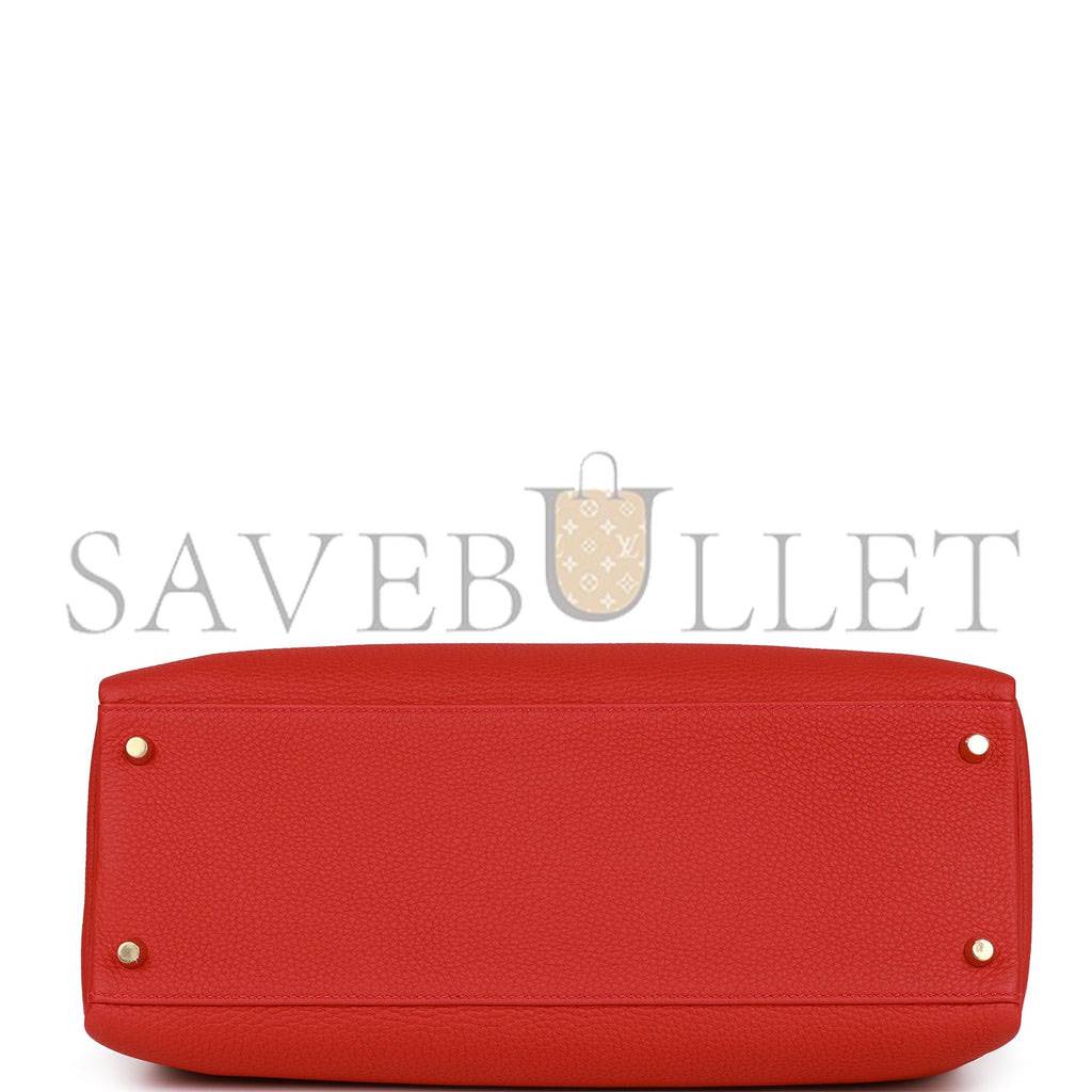 HERMES KELLY RETOURNE 35 GERANIUM TOGO GOLD HARDWARE(35*24*12cm) HERMES KELLY RETOURNE 35 GERANIUM TOGO GOLD HARDWARE(35*24*12cm)