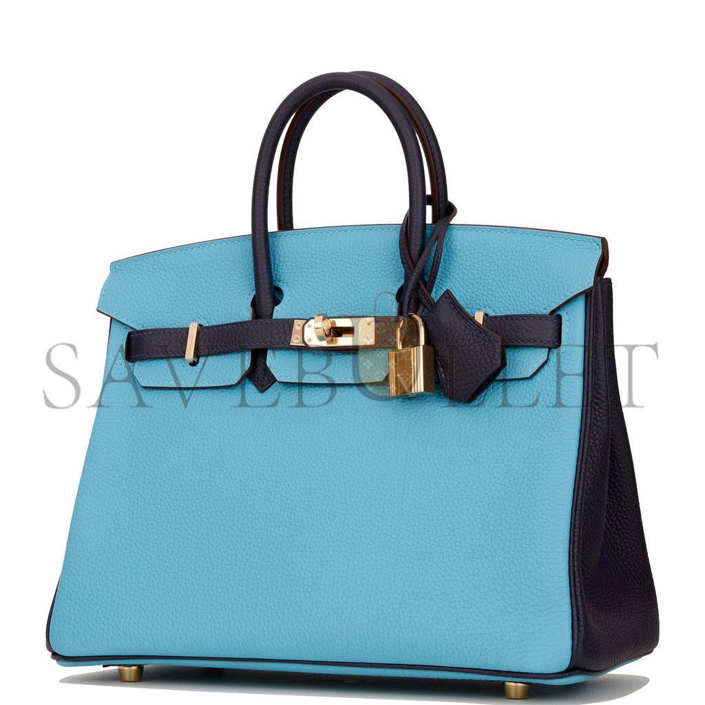 HERMES SPECIAL ORDER (HSS) BIRKIN 25 BLEU DU NORD AND BLEU NUIT TOGO PERMABRASS HARDWARE HANDMADE (25cm) HERMES SPECIAL ORDER (HSS) BIRKIN 25 BLEU DU NORD AND BLEU NUIT TOGO PERMABRASS HARDWARE HANDMADE (25cm)