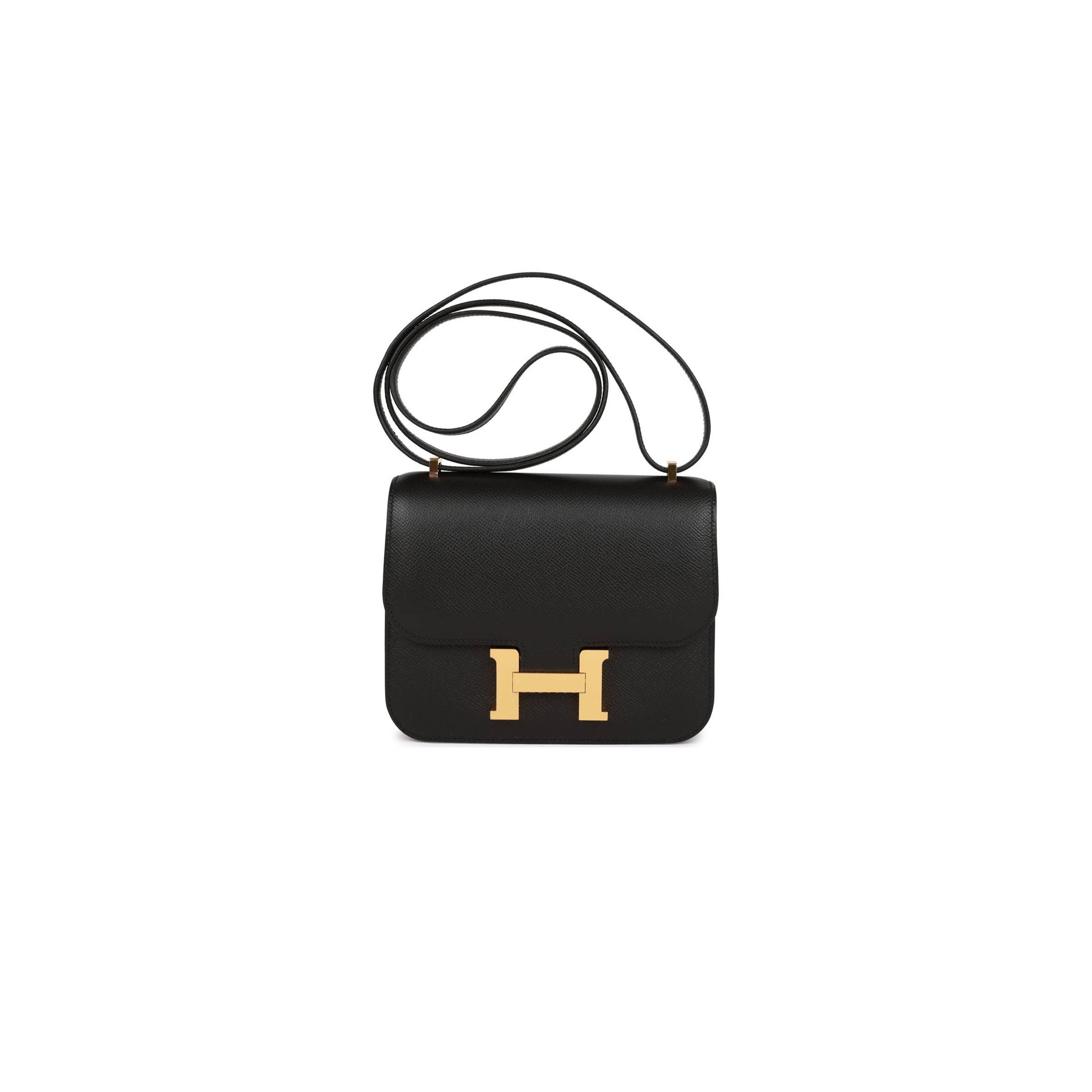 HERMES CONSTANCE 18 BLACK EPSOM GOLD HARDWARE (18cm) HERMES CONSTANCE 18 BLACK EPSOM GOLD HARDWARE (18cm)