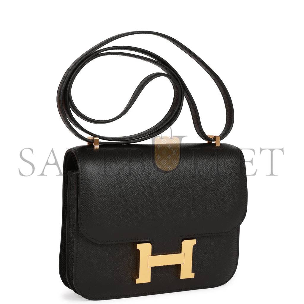 HERMES CONSTANCE 18 BLACK EPSOM GOLD HARDWARE (18cm) HERMES CONSTANCE 18 BLACK EPSOM GOLD HARDWARE (18cm)