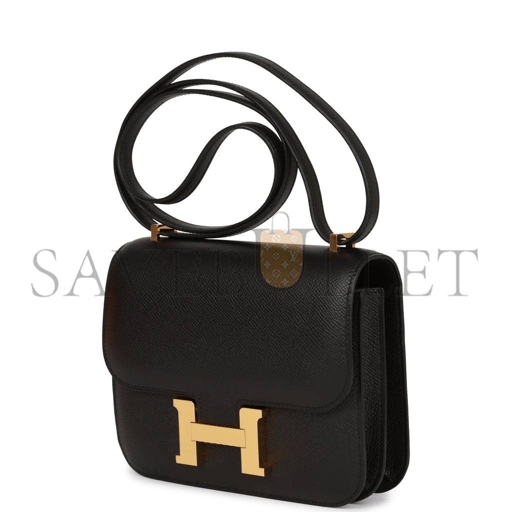 HERMES CONSTANCE 18 BLACK EPSOM GOLD HARDWARE (18cm) HERMES CONSTANCE 18 BLACK EPSOM GOLD HARDWARE (18cm)