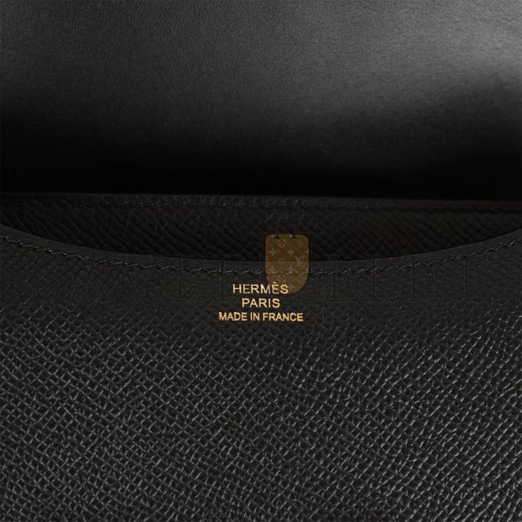 HERMES CONSTANCE 18 BLACK EPSOM GOLD HARDWARE (18cm) HERMES CONSTANCE 18 BLACK EPSOM GOLD HARDWARE (18cm)