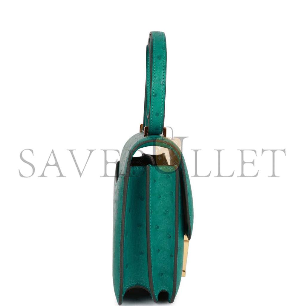 HERMES CONSTANCE 18 VERT VERONE OSTRICH GOLD HARDWARE 39873610481758 (18cm) HERMES CONSTANCE 18 VERT VERONE OSTRICH GOLD HARDWARE 39873610481758 (18cm)