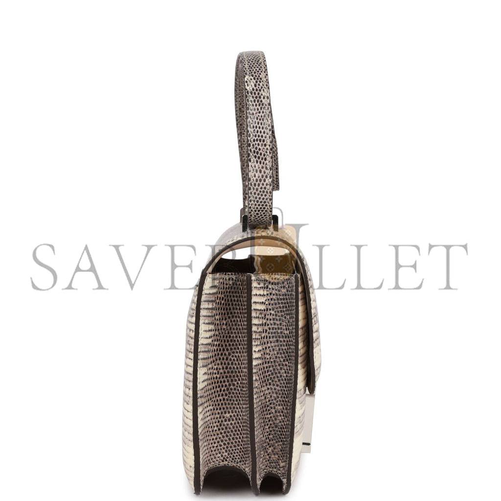 HERMES MINI CONSTANCE 18 OMBRE LIZARD VARANUS PALLADIUM HARDWARE (18*16*5cm) HERMES MINI CONSTANCE 18 OMBRE LIZARD VARANUS PALLADIUM HARDWARE (18*16*5cm)