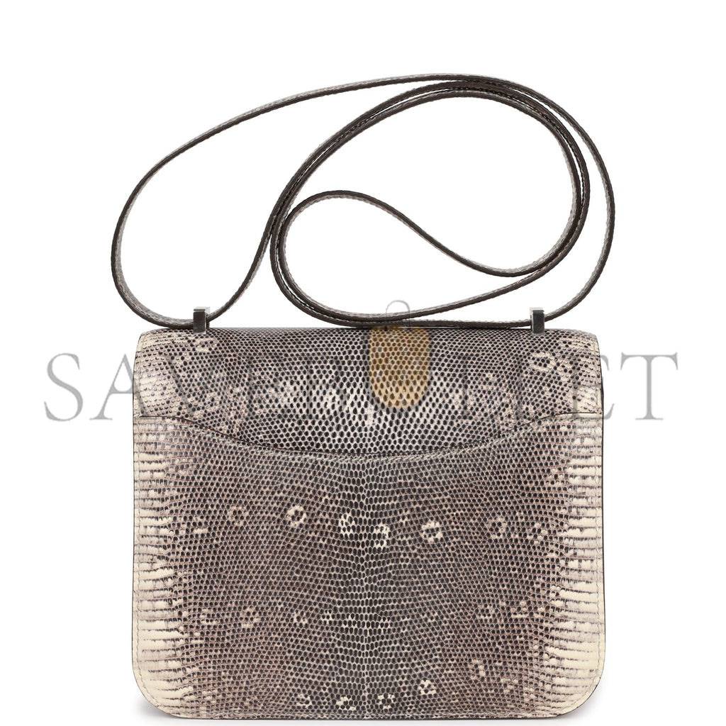 HERMES MINI CONSTANCE 18 OMBRE LIZARD VARANUS PALLADIUM HARDWARE (18*16*5cm) HERMES MINI CONSTANCE 18 OMBRE LIZARD VARANUS PALLADIUM HARDWARE (18*16*5cm)