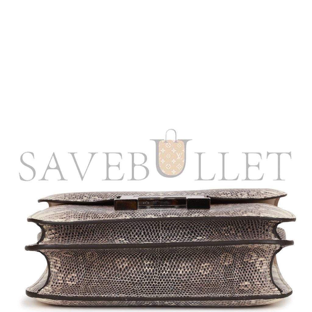 HERMES MINI CONSTANCE 18 OMBRE LIZARD VARANUS PALLADIUM HARDWARE (18*16*5cm) HERMES MINI CONSTANCE 18 OMBRE LIZARD VARANUS PALLADIUM HARDWARE (18*16*5cm)