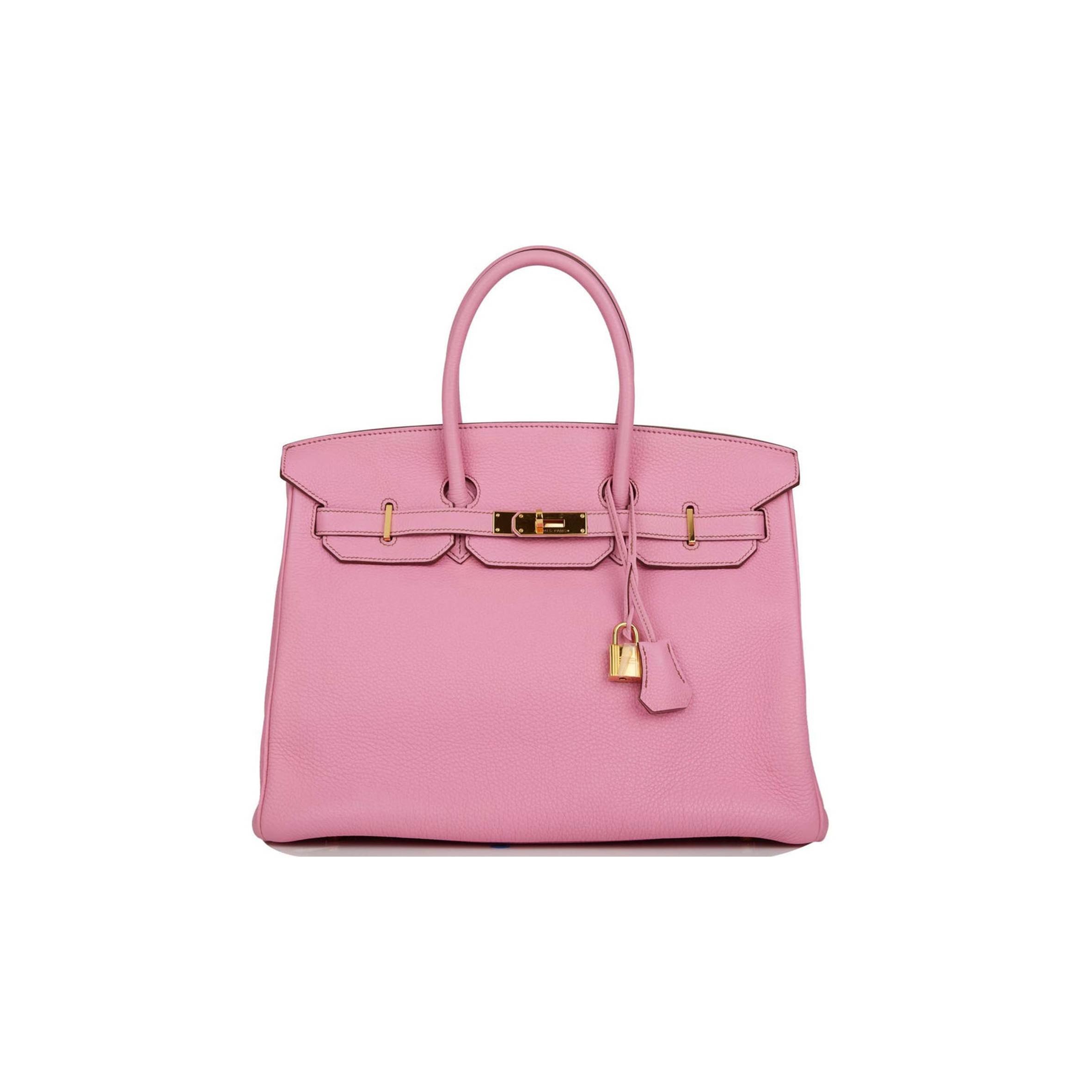 HERMES BIRKIN 35 BUBBLEGUM TOGO GOLD HARDWARE (35cm) HERMES BIRKIN 35 BUBBLEGUM TOGO GOLD HARDWARE (35cm)