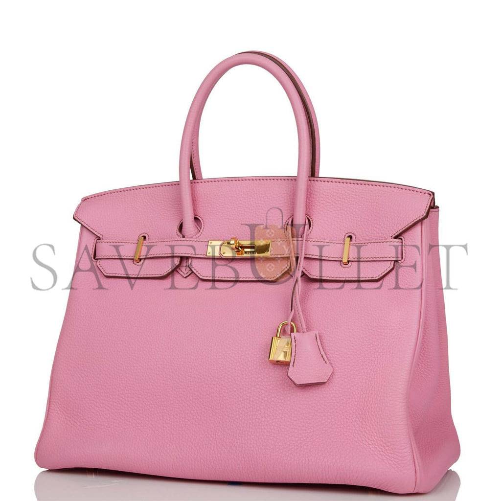 HERMES BIRKIN 35 BUBBLEGUM TOGO GOLD HARDWARE (35cm) HERMES BIRKIN 35 BUBBLEGUM TOGO GOLD HARDWARE (35cm)
