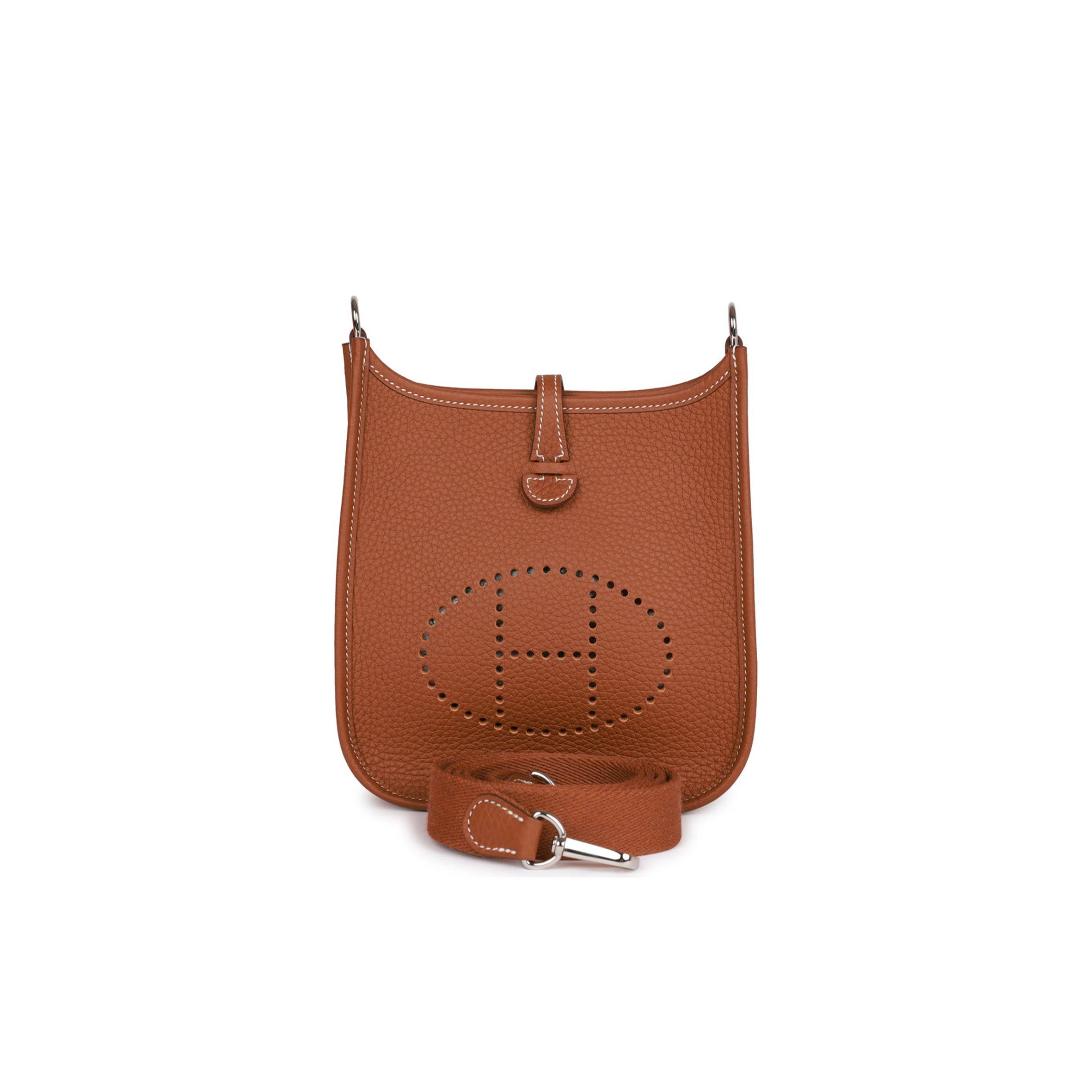HERMES EVELYNE TPM GOLD CLEMENCE PALLADIUM HARDWARE (17cm) HERMES EVELYNE TPM GOLD CLEMENCE PALLADIUM HARDWARE (17cm)