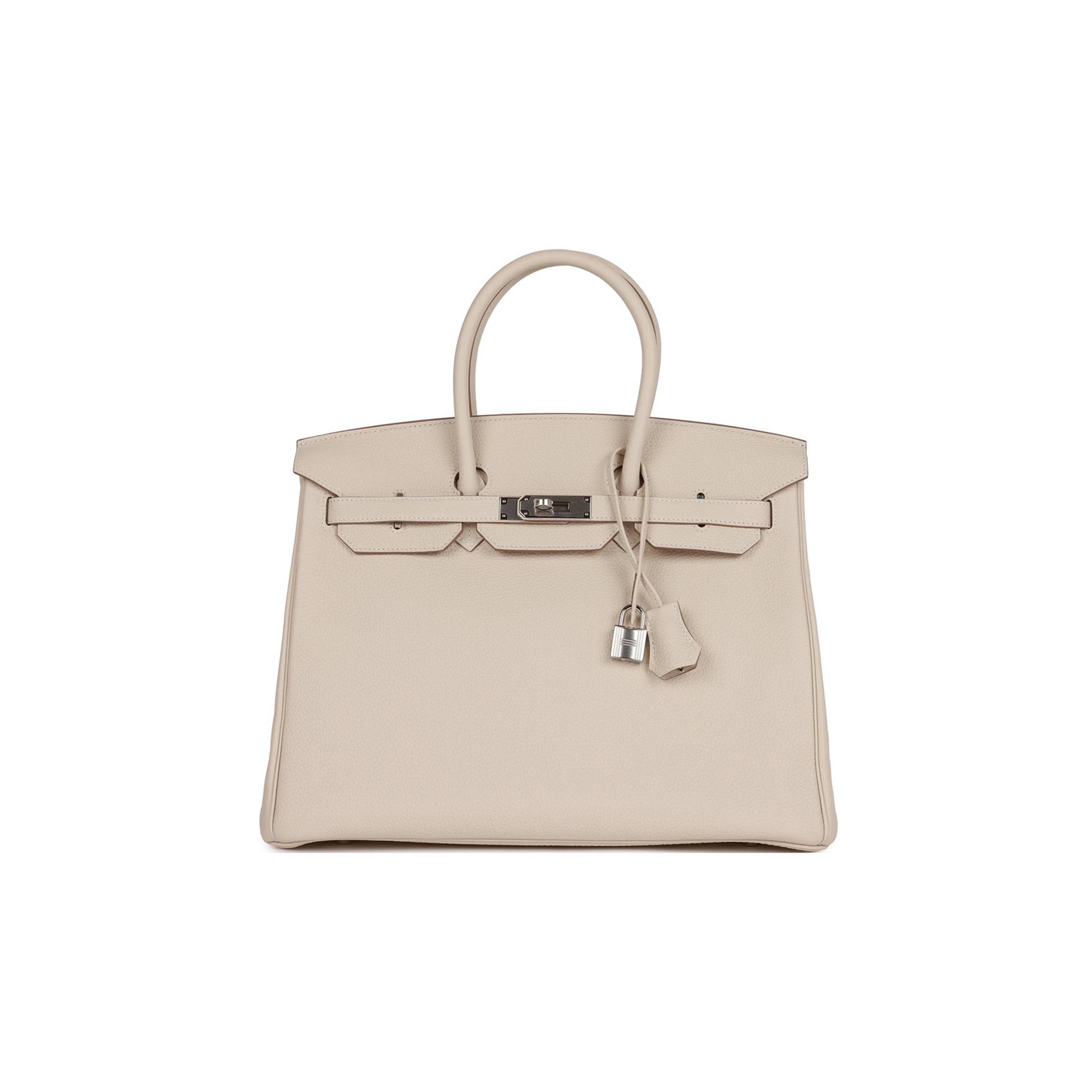 HERMES BIRKIN 35 CRAIE TOGO PALLADIUM HARDWARE 39878406209630 (35cm) HERMES BIRKIN 35 CRAIE TOGO PALLADIUM HARDWARE 39878406209630 (35cm)
