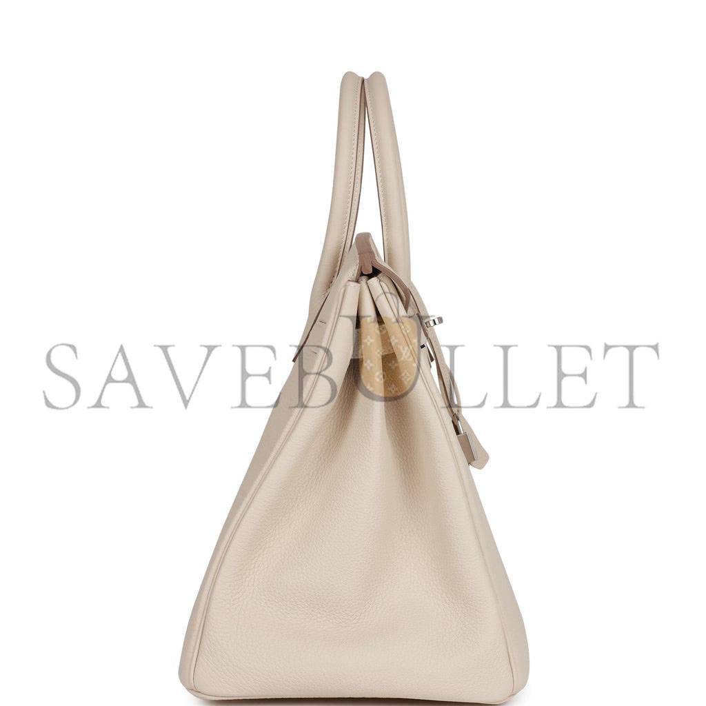 HERMES BIRKIN 35 CRAIE TOGO PALLADIUM HARDWARE 39878406209630 (35cm) HERMES BIRKIN 35 CRAIE TOGO PALLADIUM HARDWARE 39878406209630 (35cm)