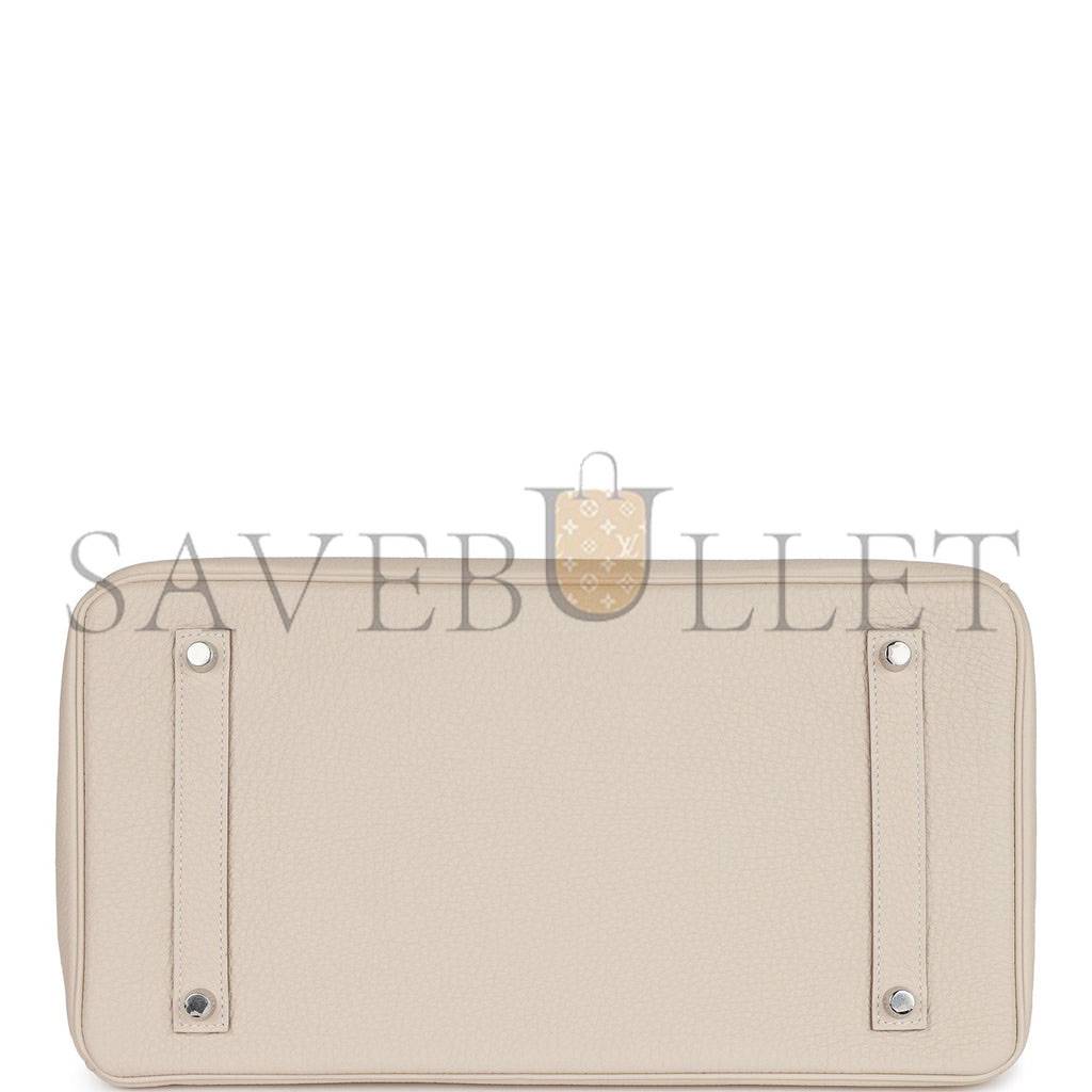 HERMES BIRKIN 35 CRAIE TOGO PALLADIUM HARDWARE 39878406209630 (35cm) HERMES BIRKIN 35 CRAIE TOGO PALLADIUM HARDWARE 39878406209630 (35cm)