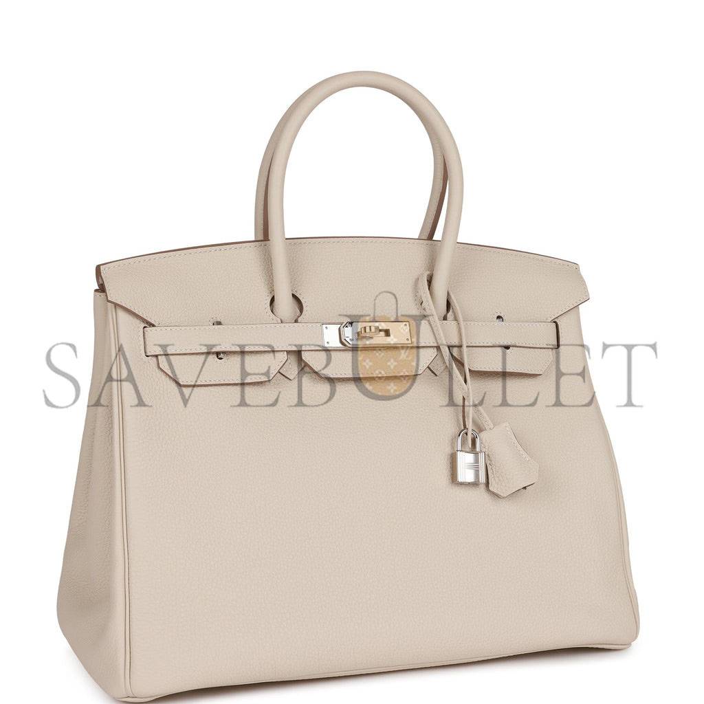 HERMES BIRKIN 35 CRAIE TOGO PALLADIUM HARDWARE 39878406209630 (35cm) HERMES BIRKIN 35 CRAIE TOGO PALLADIUM HARDWARE 39878406209630 (35cm)