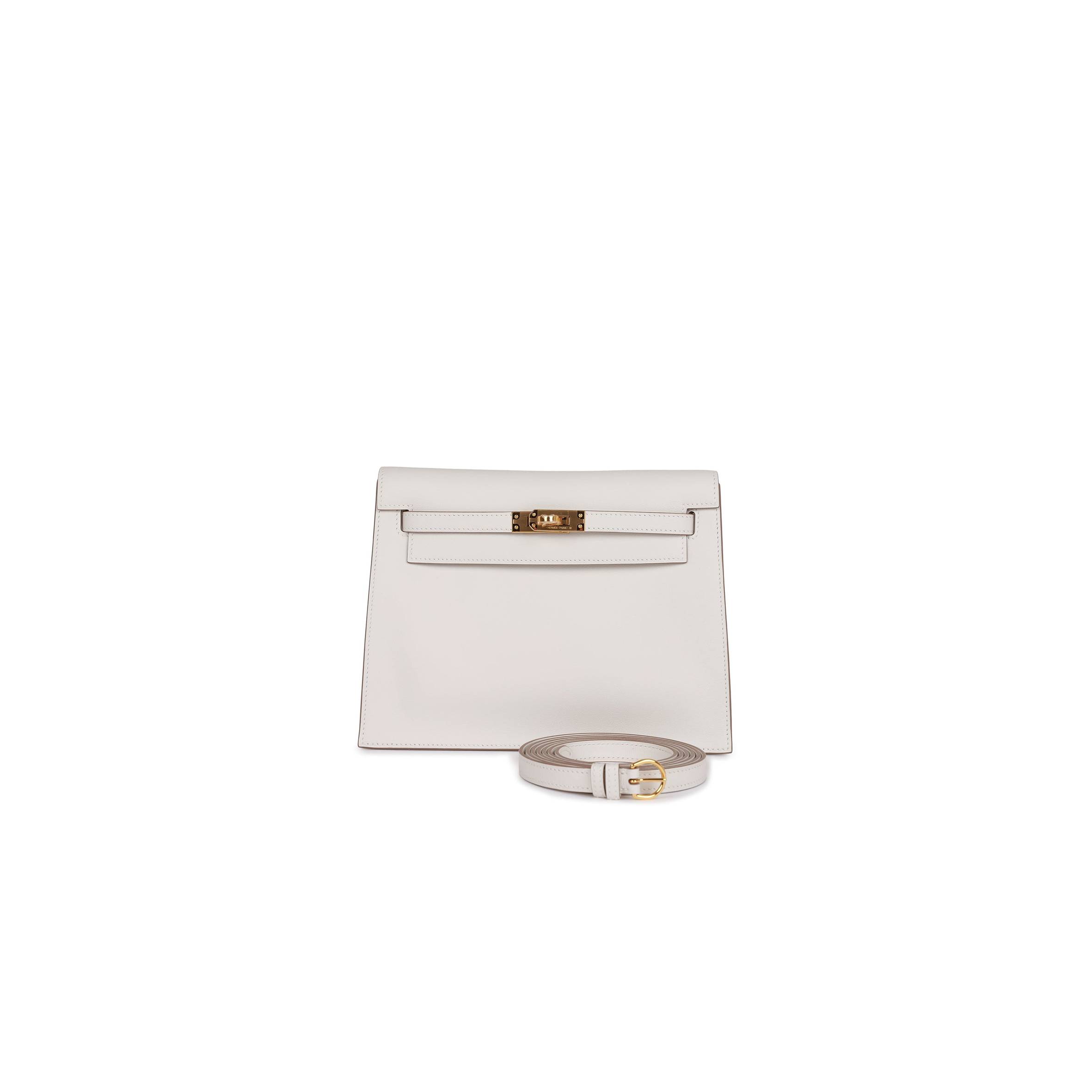 HERMES KELLY DANSE GRIS PERLE SWIFT GOLD HARDWARE (22*16*7cm) HERMES KELLY DANSE GRIS PERLE SWIFT GOLD HARDWARE (22*16*7cm)