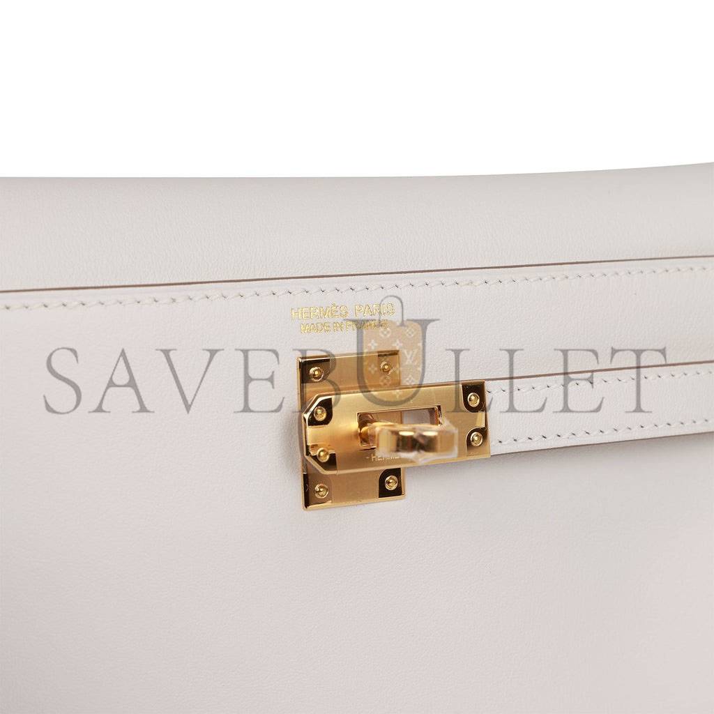 HERMES KELLY DANSE GRIS PERLE SWIFT GOLD HARDWARE (22*16*7cm) HERMES KELLY DANSE GRIS PERLE SWIFT GOLD HARDWARE (22*16*7cm)