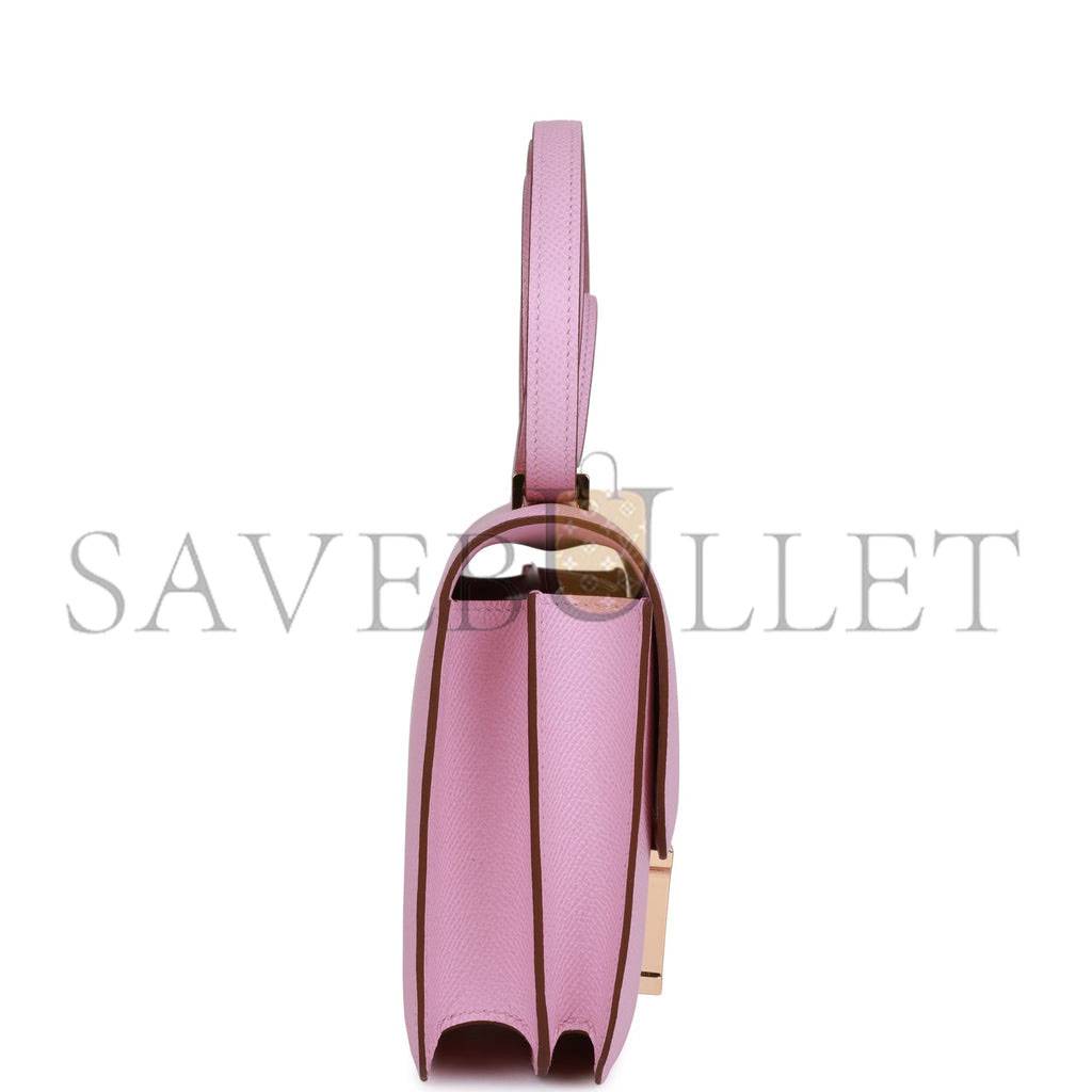 HERMES CONSTANCE 18 MAUVE SYLVESTRE EPSOM ROSE GOLD HARDWARE (18cm) HERMES CONSTANCE 18 MAUVE SYLVESTRE EPSOM ROSE GOLD HARDWARE (18cm)