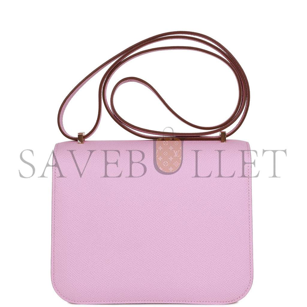 HERMES CONSTANCE 18 MAUVE SYLVESTRE EPSOM ROSE GOLD HARDWARE (18cm) HERMES CONSTANCE 18 MAUVE SYLVESTRE EPSOM ROSE GOLD HARDWARE (18cm)