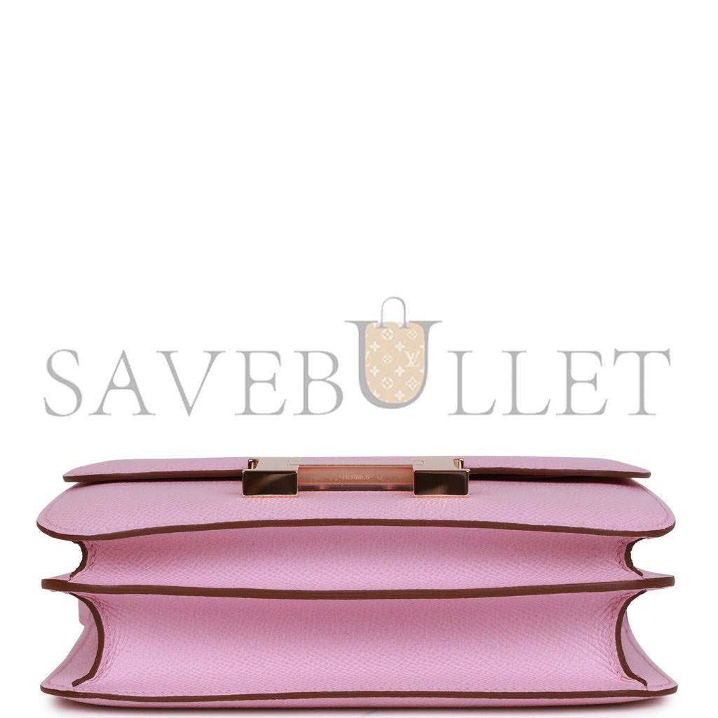 HERMES CONSTANCE 18 MAUVE SYLVESTRE EPSOM ROSE GOLD HARDWARE (18cm) HERMES CONSTANCE 18 MAUVE SYLVESTRE EPSOM ROSE GOLD HARDWARE (18cm)