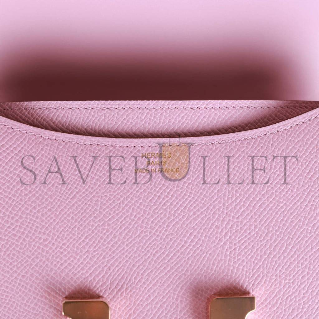 HERMES CONSTANCE 18 MAUVE SYLVESTRE EPSOM ROSE GOLD HARDWARE (18cm) HERMES CONSTANCE 18 MAUVE SYLVESTRE EPSOM ROSE GOLD HARDWARE (18cm)