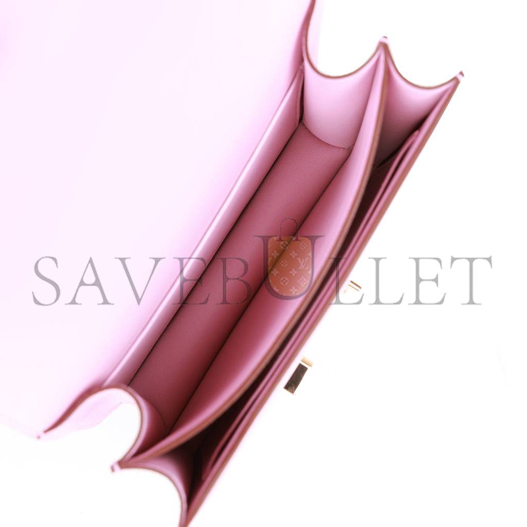 HERMES CONSTANCE 18 MAUVE SYLVESTRE EPSOM ROSE GOLD HARDWARE (18cm) HERMES CONSTANCE 18 MAUVE SYLVESTRE EPSOM ROSE GOLD HARDWARE (18cm)