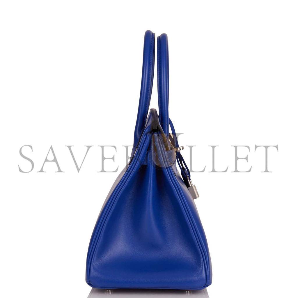 HERMES BIRKIN 30 BLEU ELECTRIC TADELAKT PALLADIUM HARDWARE (30cm) HERMES BIRKIN 30 BLEU ELECTRIC TADELAKT PALLADIUM HARDWARE (30cm)