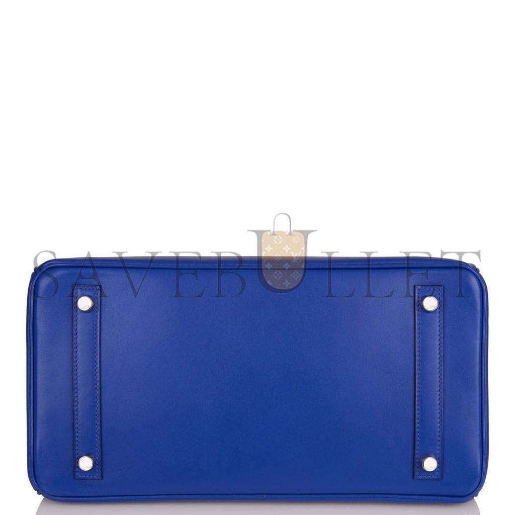 HERMES BIRKIN 30 BLEU ELECTRIC TADELAKT PALLADIUM HARDWARE (30cm) HERMES BIRKIN 30 BLEU ELECTRIC TADELAKT PALLADIUM HARDWARE (30cm)