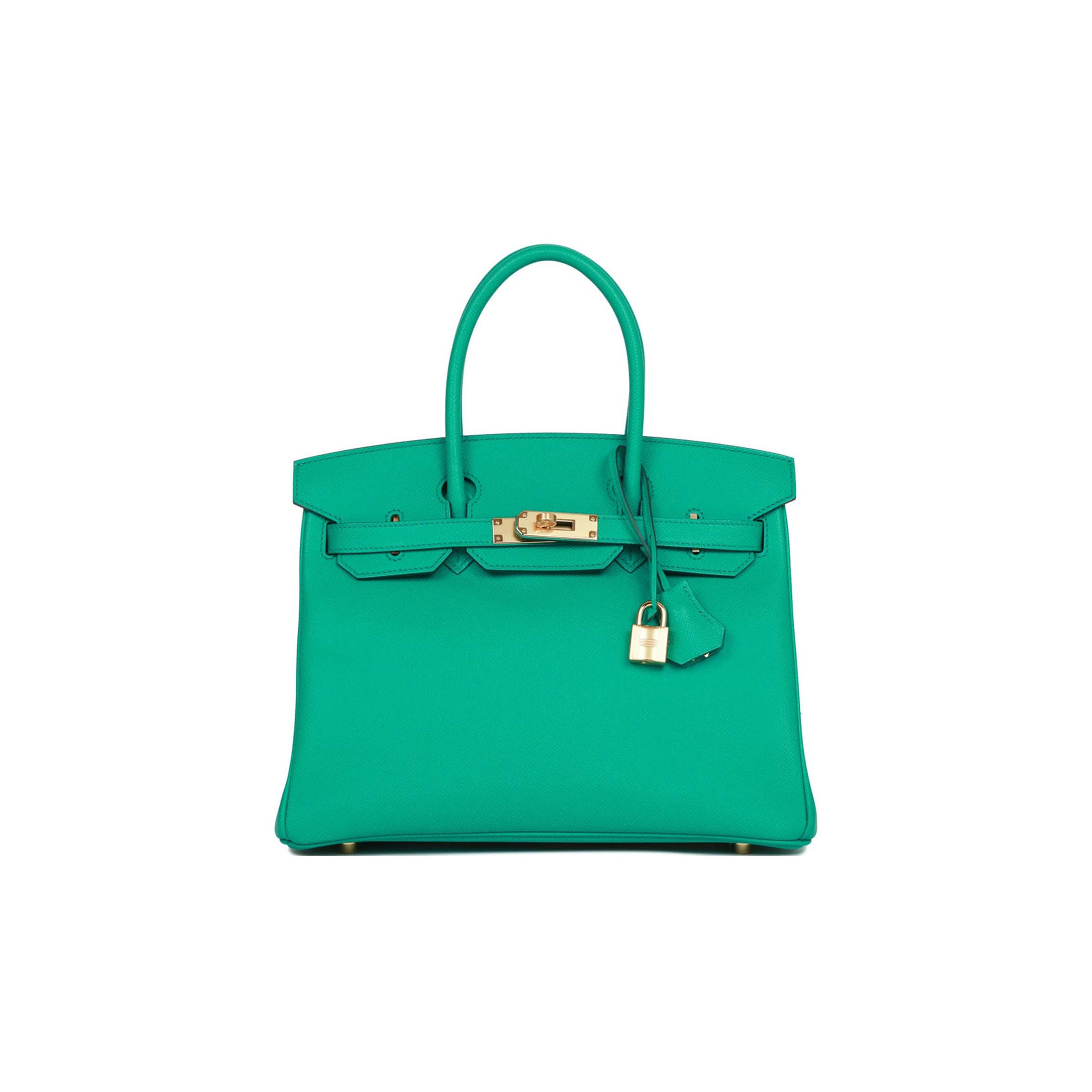HERMES BIRKIN 30 VERT JADE EPSOM GOLD HARDWARE (30cm) HERMES BIRKIN 30 VERT JADE EPSOM GOLD HARDWARE (30cm)