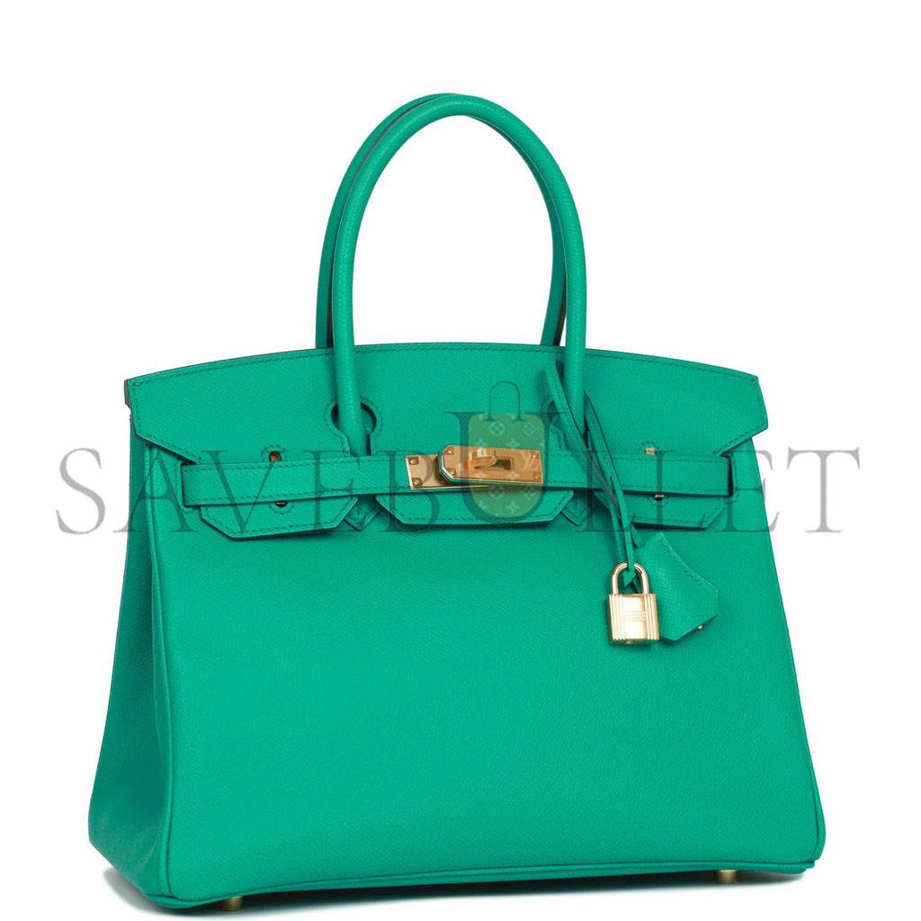 HERMES BIRKIN 30 VERT JADE EPSOM GOLD HARDWARE (30cm) HERMES BIRKIN 30 VERT JADE EPSOM GOLD HARDWARE (30cm)