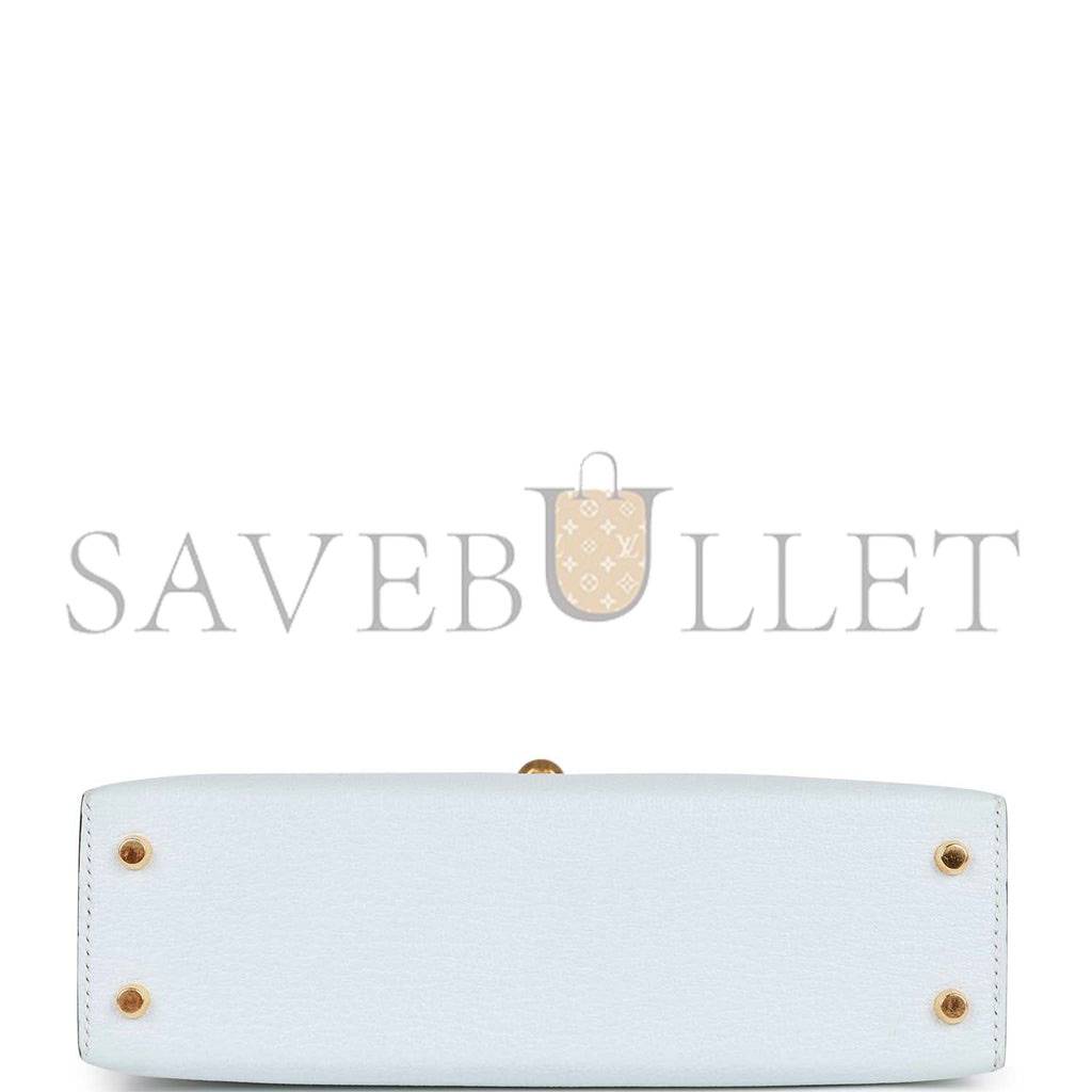 HERMES MINI HERMES KELLY SELLIER 20 BLEU BRUME CHEVRE GOLD HARDWARE (19*12*5.5cm) HERMES MINI HERMES KELLY SELLIER 20 BLEU BRUME CHEVRE GOLD HARDWARE (19*12*5.5cm)