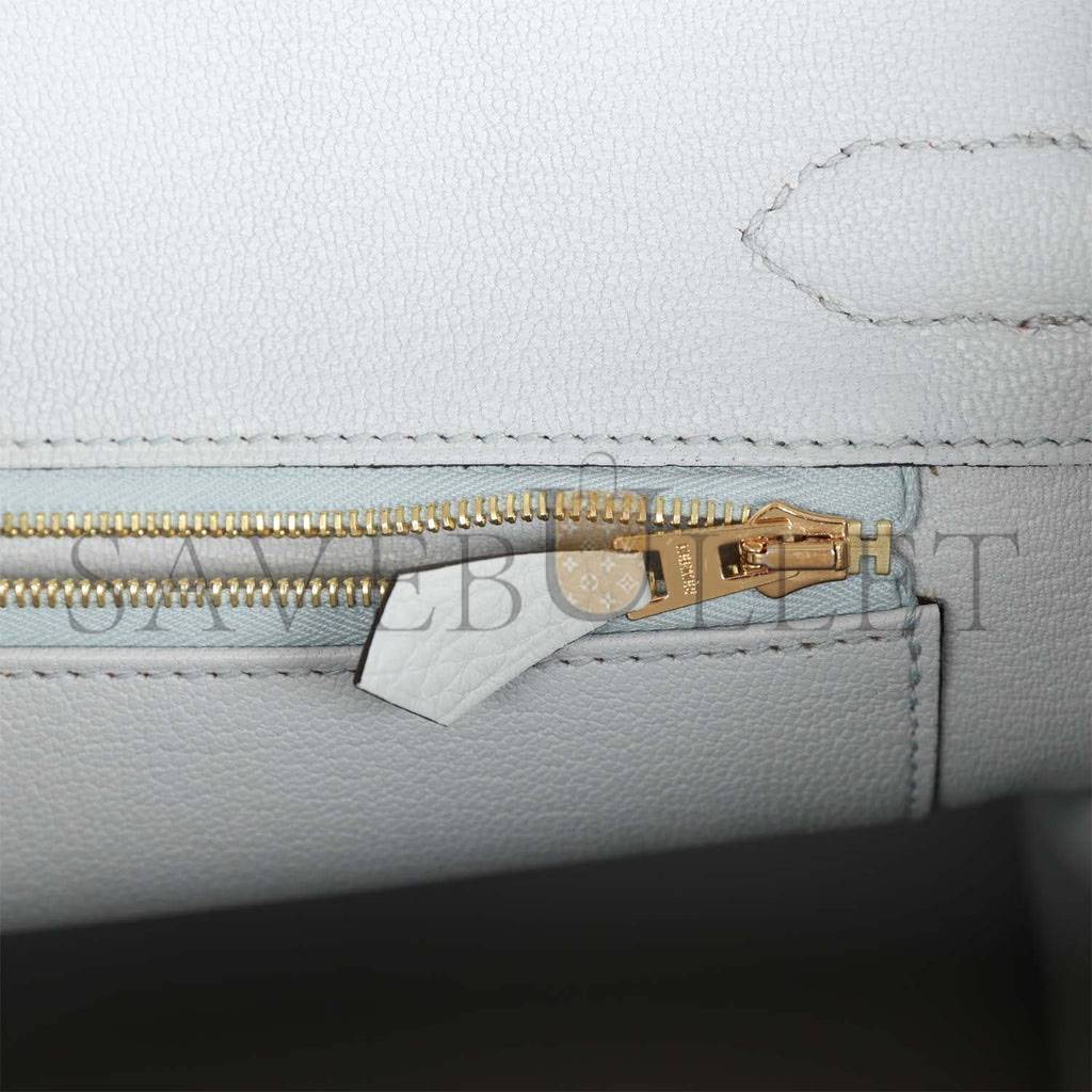 HERMES BIRKIN 30 BLEU PALE CLEMENCE GOLD HARDWARE (30cm) HERMES BIRKIN 30 BLEU PALE CLEMENCE GOLD HARDWARE (30cm)