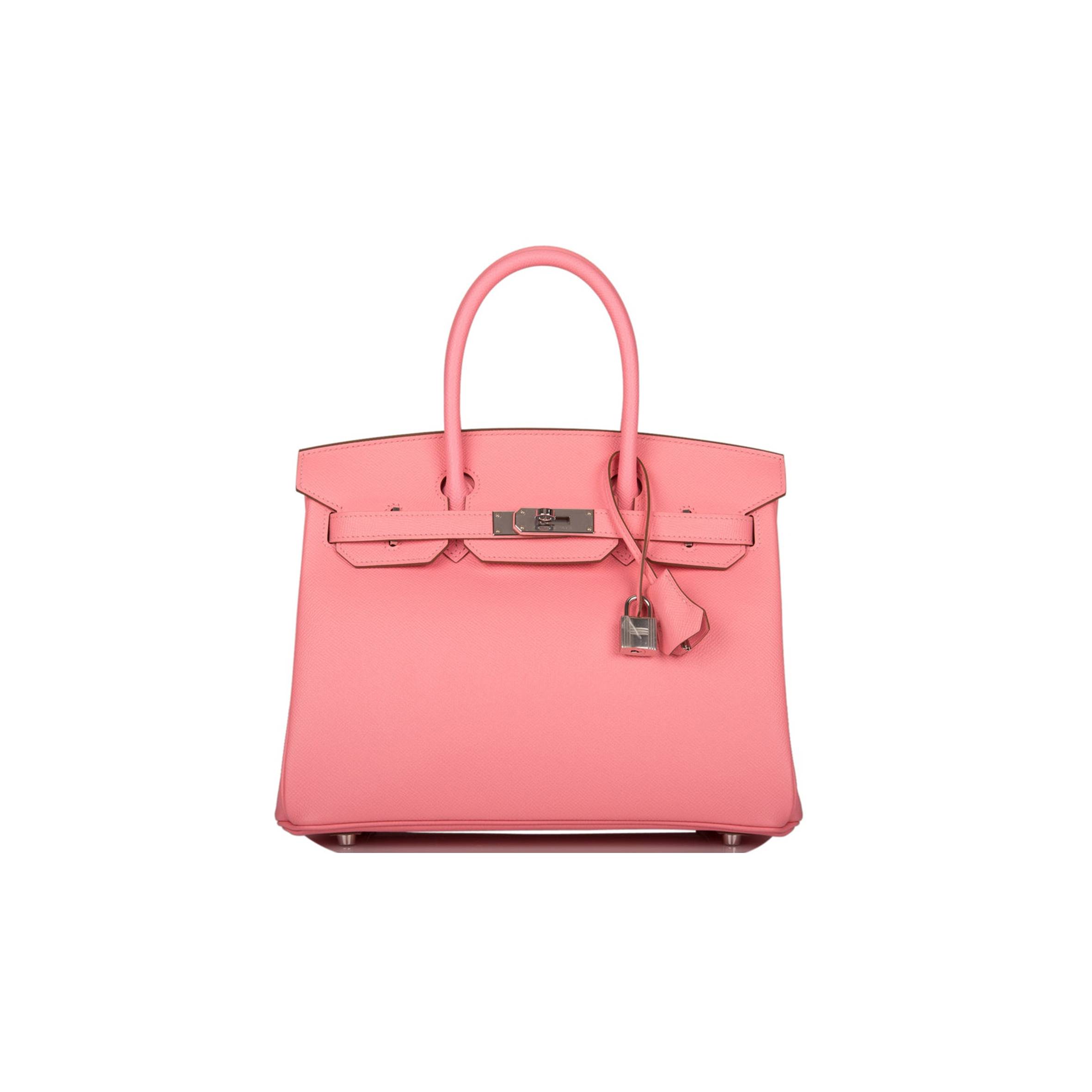 HERMES BIRKIN 30 ROSE CONFETTI EPSOM PALLADIUM HARDWARE (30cm) HERMES BIRKIN 30 ROSE CONFETTI EPSOM PALLADIUM HARDWARE (30cm)
