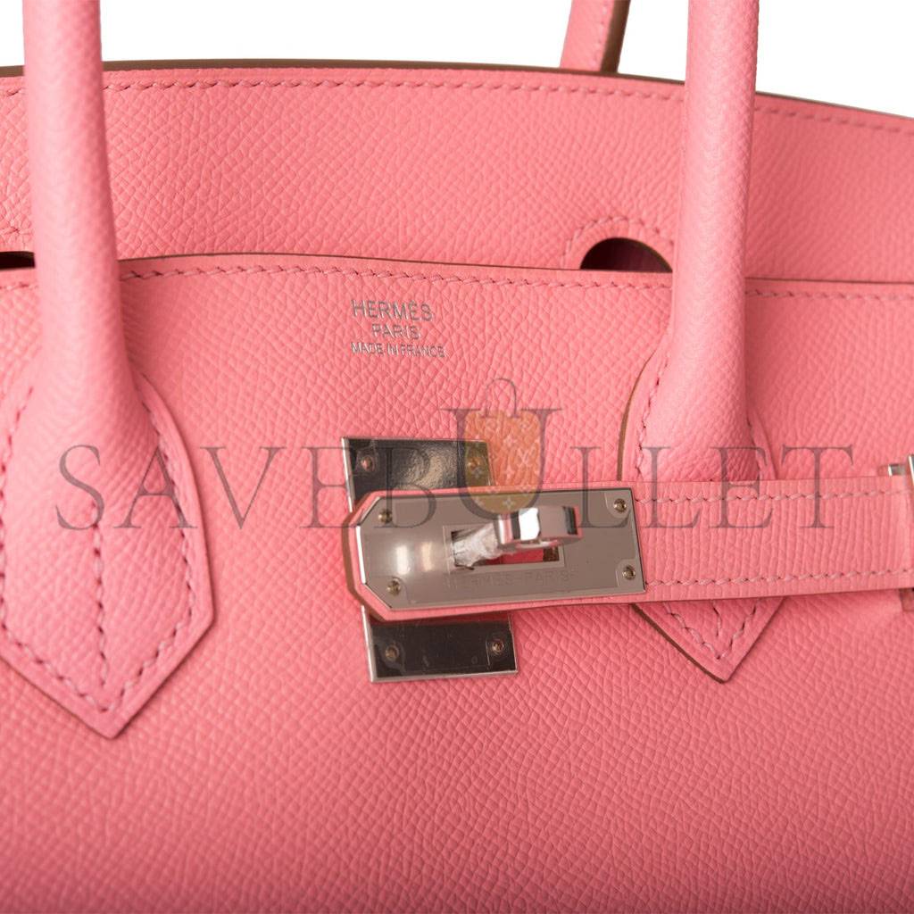 HERMES BIRKIN 30 ROSE CONFETTI EPSOM PALLADIUM HARDWARE (30cm) HERMES BIRKIN 30 ROSE CONFETTI EPSOM PALLADIUM HARDWARE (30cm)