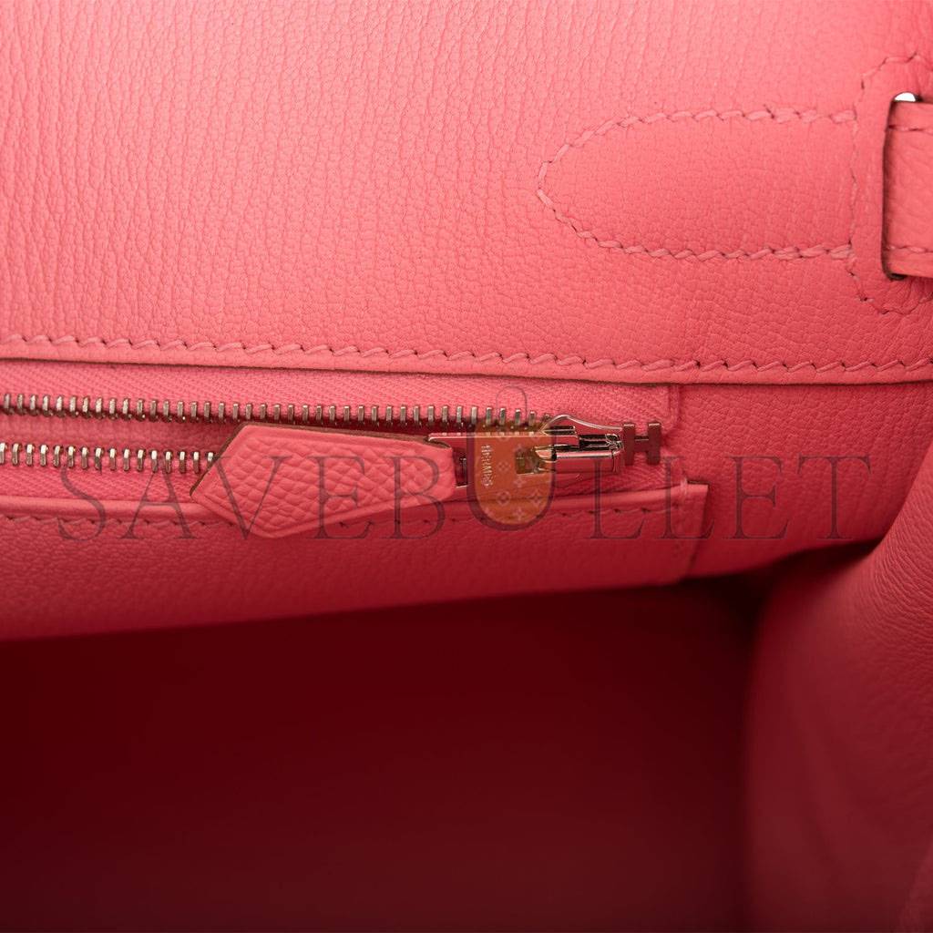 HERMES BIRKIN 30 ROSE CONFETTI EPSOM PALLADIUM HARDWARE (30cm) HERMES BIRKIN 30 ROSE CONFETTI EPSOM PALLADIUM HARDWARE (30cm)