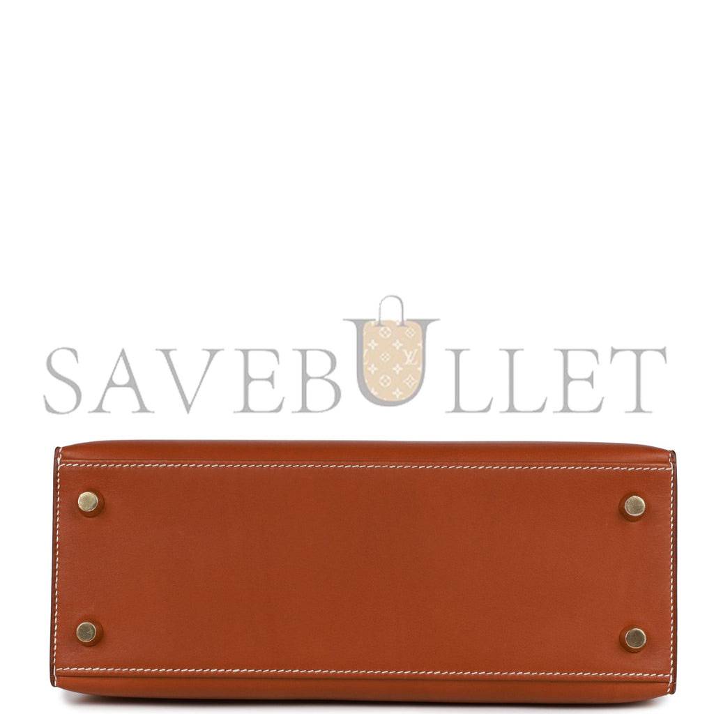 HERMES KELLY SELLIER 25 FAUVE BARENIA GOLD HARDWARE (25*17*7cm) HERMES KELLY SELLIER 25 FAUVE BARENIA GOLD HARDWARE (25*17*7cm)