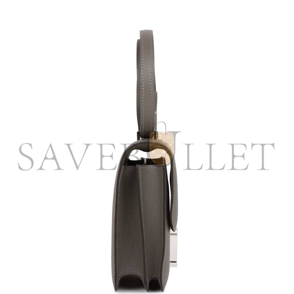 HERMES CONSTANCE 18 GRIS MEYER EPSOM PALLADIUM HARDWARE (18cm) HERMES CONSTANCE 18 GRIS MEYER EPSOM PALLADIUM HARDWARE (18cm)