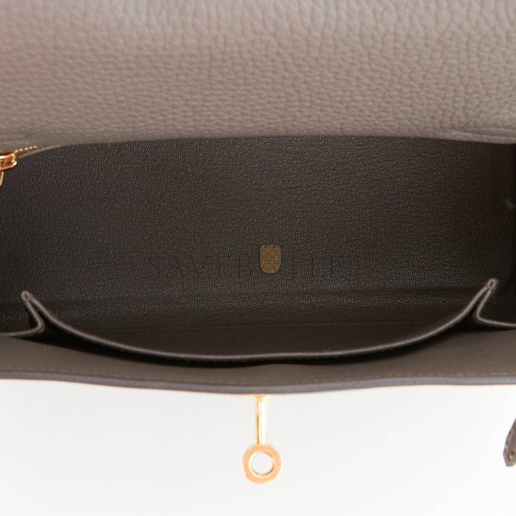 HERMES KELLY RETOURNE 25 ETAIN TOGO GOLD HARDWARE HANDMADE (25*17*7cm) HERMES KELLY RETOURNE 25 ETAIN TOGO GOLD HARDWARE HANDMADE (25*17*7cm)