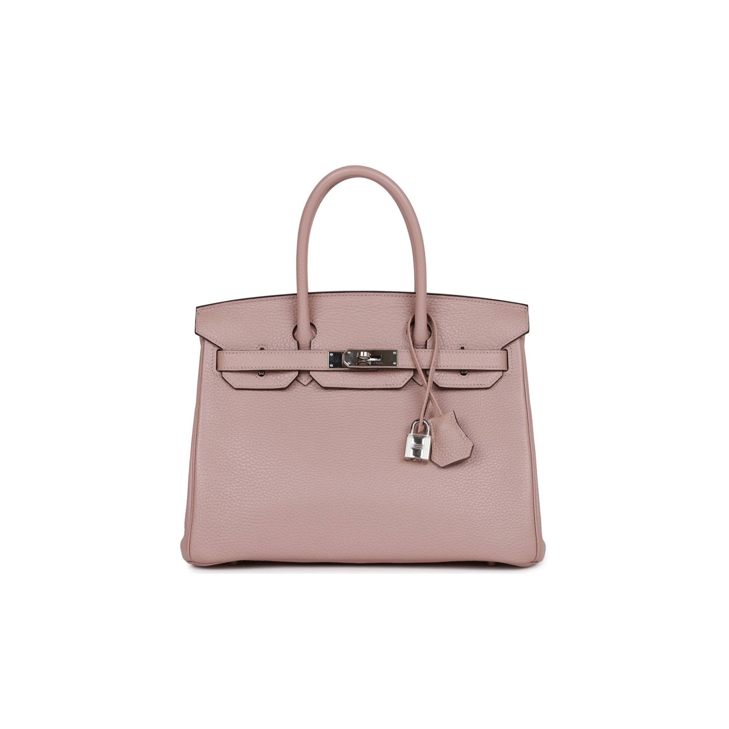 HERMES BIRKIN 30 GLYCINE CLEMENCE PALLADIUM HARDWARE (30cm) HERMES BIRKIN 30 GLYCINE CLEMENCE PALLADIUM HARDWARE (30cm)