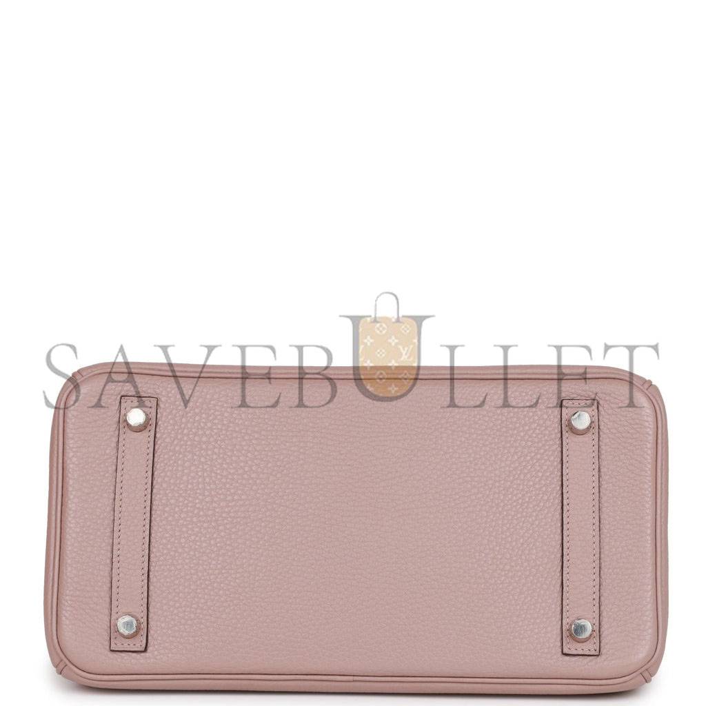 HERMES BIRKIN 30 GLYCINE CLEMENCE PALLADIUM HARDWARE (30cm) HERMES BIRKIN 30 GLYCINE CLEMENCE PALLADIUM HARDWARE (30cm)