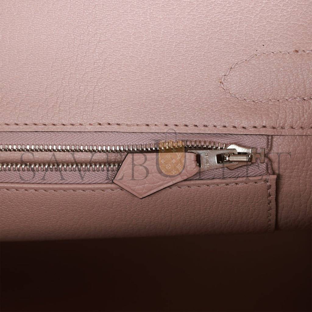 HERMES BIRKIN 30 GLYCINE CLEMENCE PALLADIUM HARDWARE (30cm) HERMES BIRKIN 30 GLYCINE CLEMENCE PALLADIUM HARDWARE (30cm)