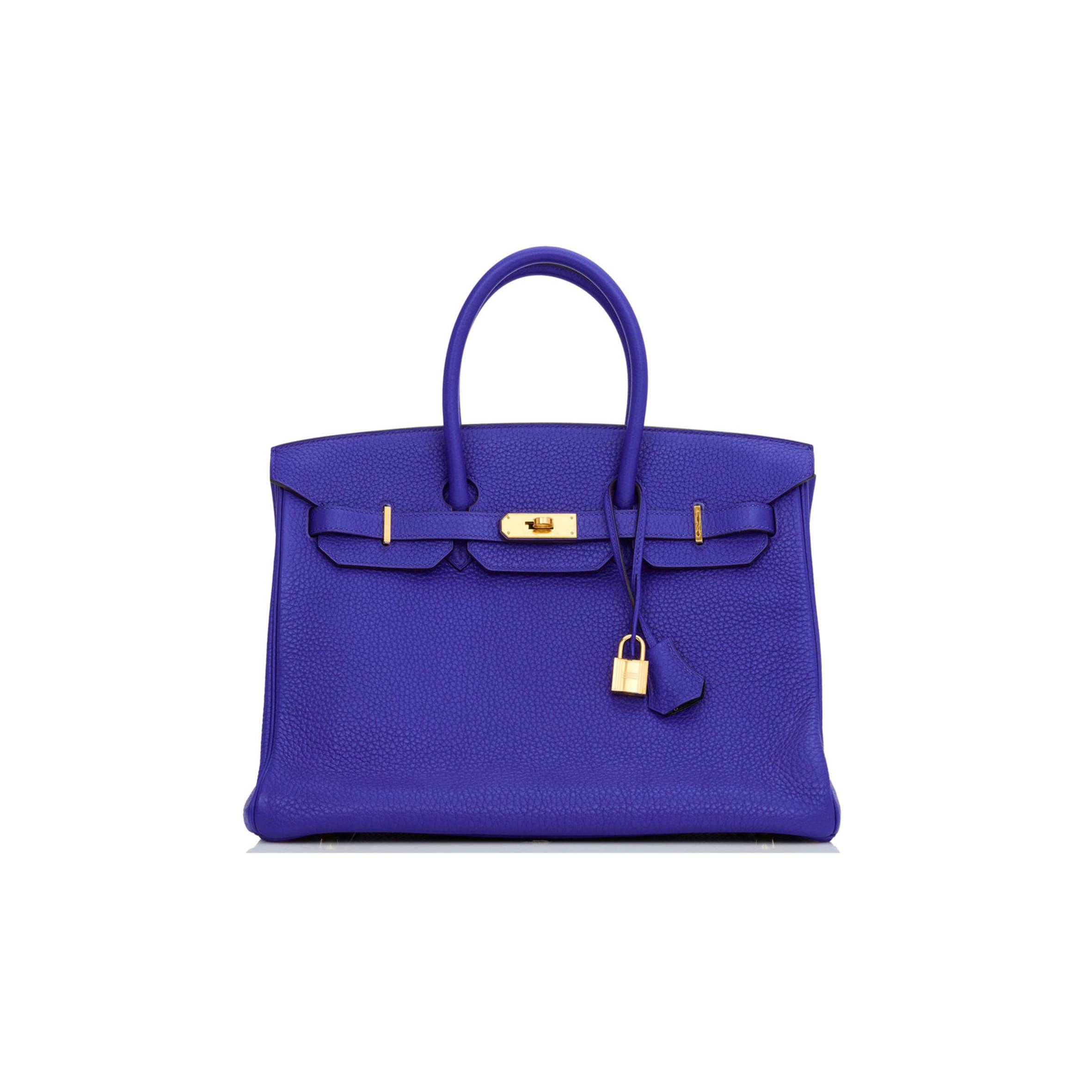 HERMES SPECIAL ORDER (HSS) BIRKIN 35 BLEU ELECTRIC VERSO CLEMENCE GOLD HARDWARE (35*25*18cm) HERMES SPECIAL ORDER (HSS) BIRKIN 35 BLEU ELECTRIC VERSO CLEMENCE GOLD HARDWARE (35*25*18cm)