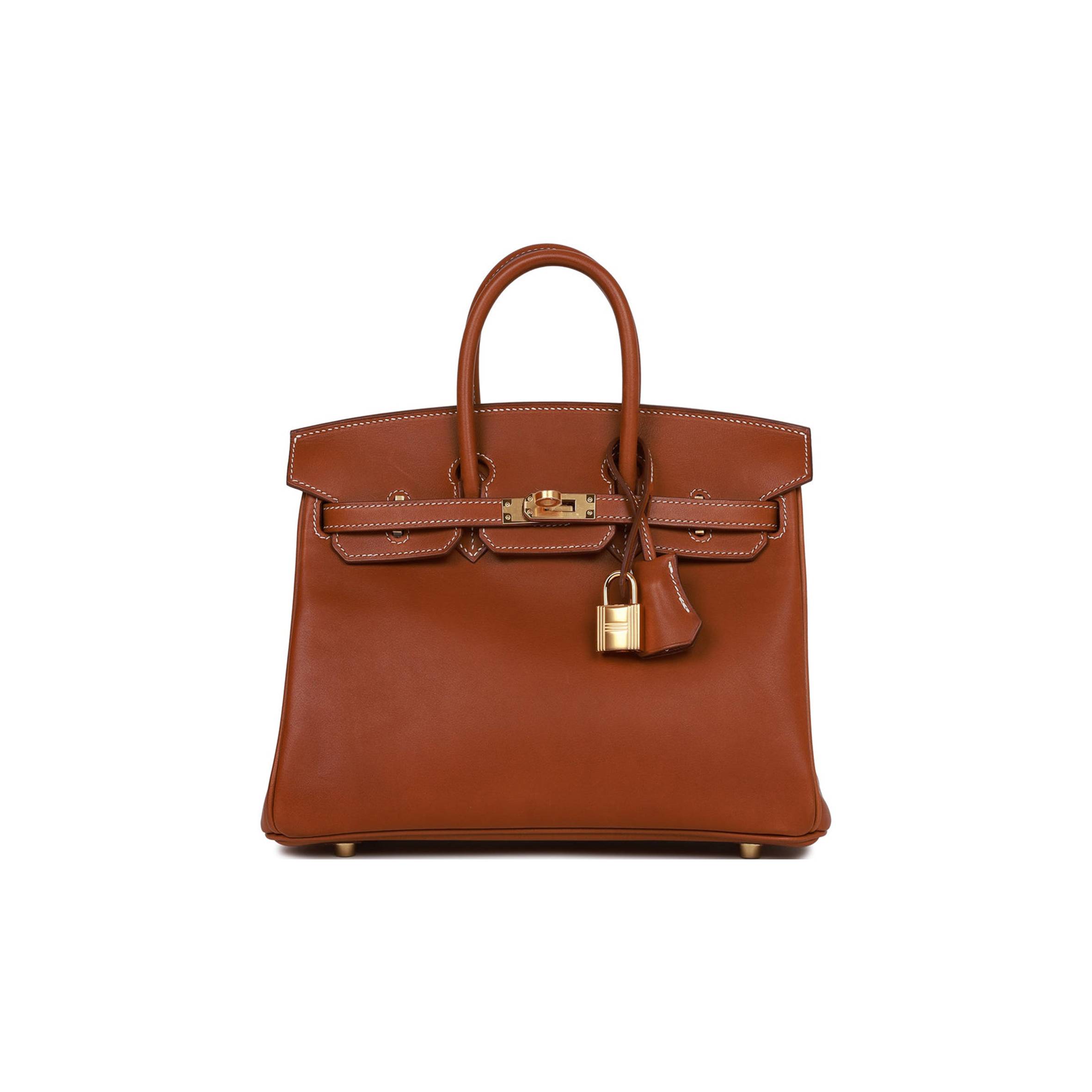 HERMES BIRKIN 25 FAUVE BARENIA GOLD HARDWARE HANDMADE (25cm) HERMES BIRKIN 25 FAUVE BARENIA GOLD HARDWARE HANDMADE (25cm)