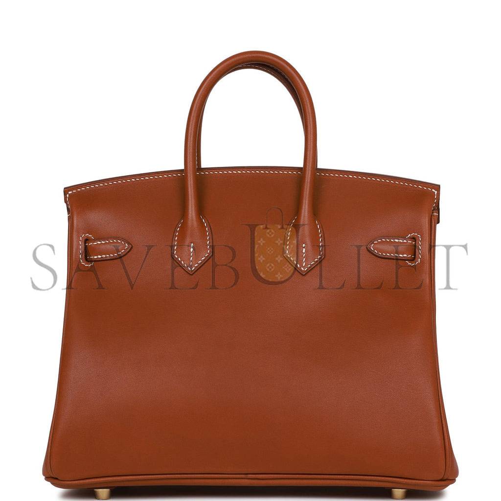 HERMES BIRKIN 25 FAUVE BARENIA GOLD HARDWARE HANDMADE (25cm) HERMES BIRKIN 25 FAUVE BARENIA GOLD HARDWARE HANDMADE (25cm)