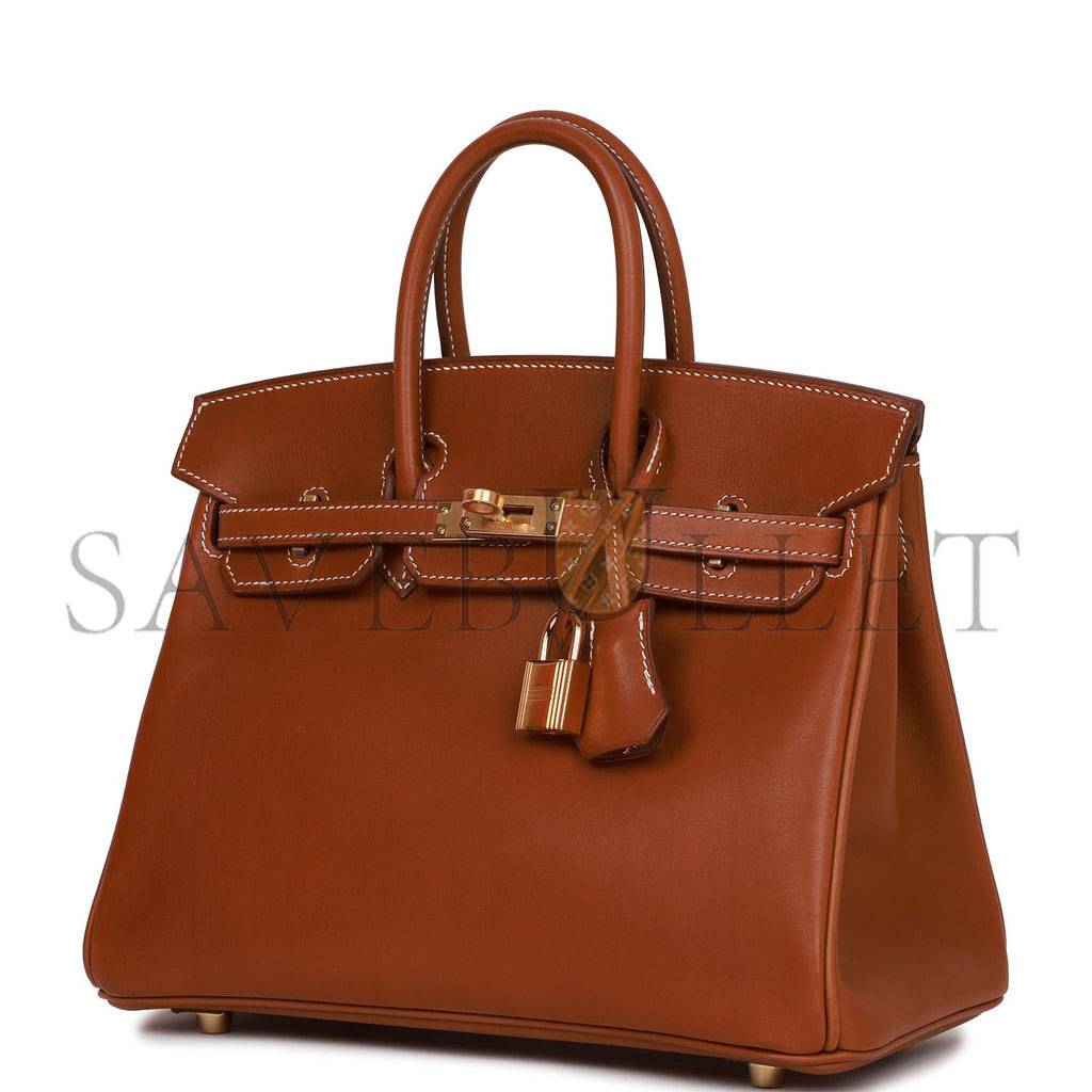 HERMES BIRKIN 25 FAUVE BARENIA GOLD HARDWARE HANDMADE (25cm) HERMES BIRKIN 25 FAUVE BARENIA GOLD HARDWARE HANDMADE (25cm)