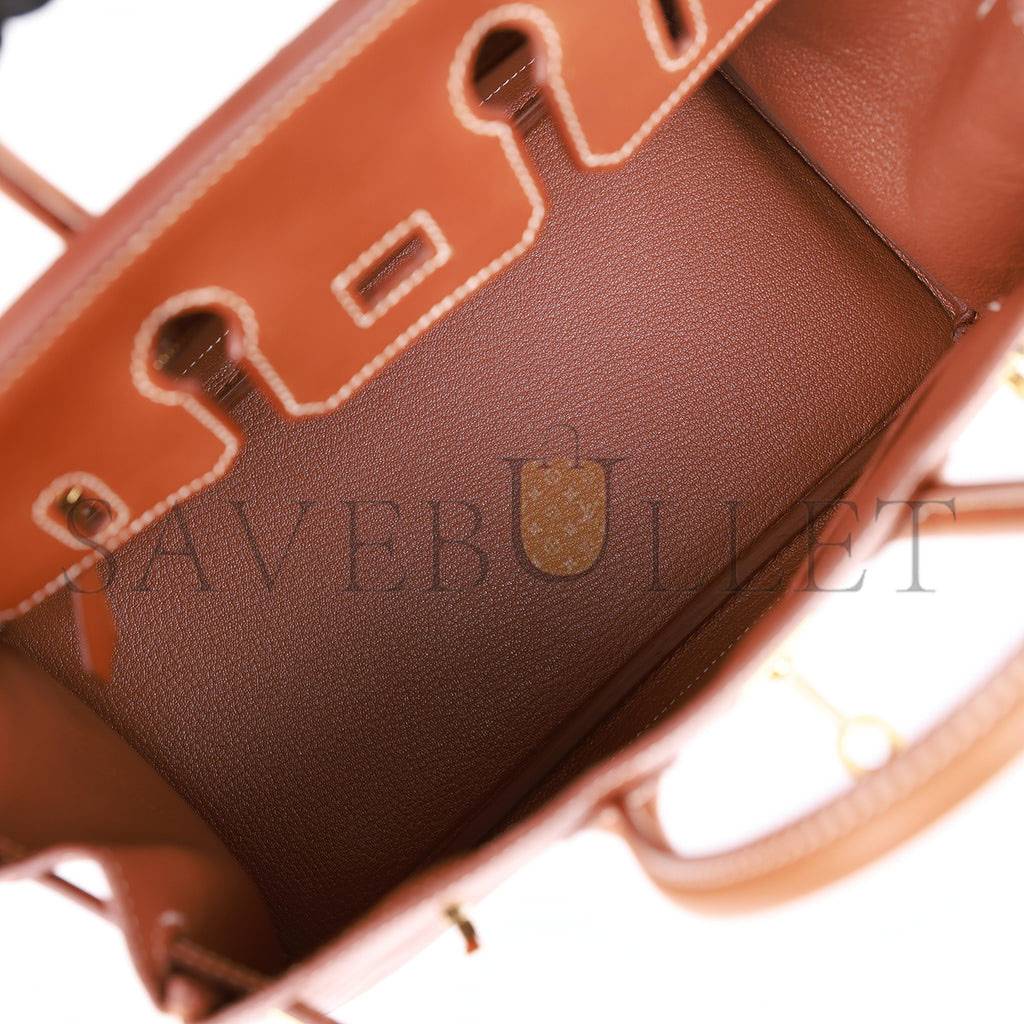 HERMES BIRKIN 25 FAUVE BARENIA GOLD HARDWARE HANDMADE (25cm) HERMES BIRKIN 25 FAUVE BARENIA GOLD HARDWARE HANDMADE (25cm)